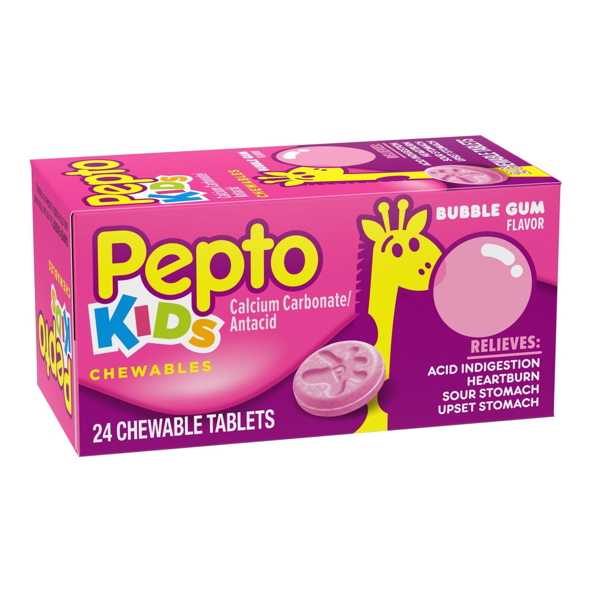 Antacid Children's Pepto® 400 mg Strength Chewable Tablet 24 per Box