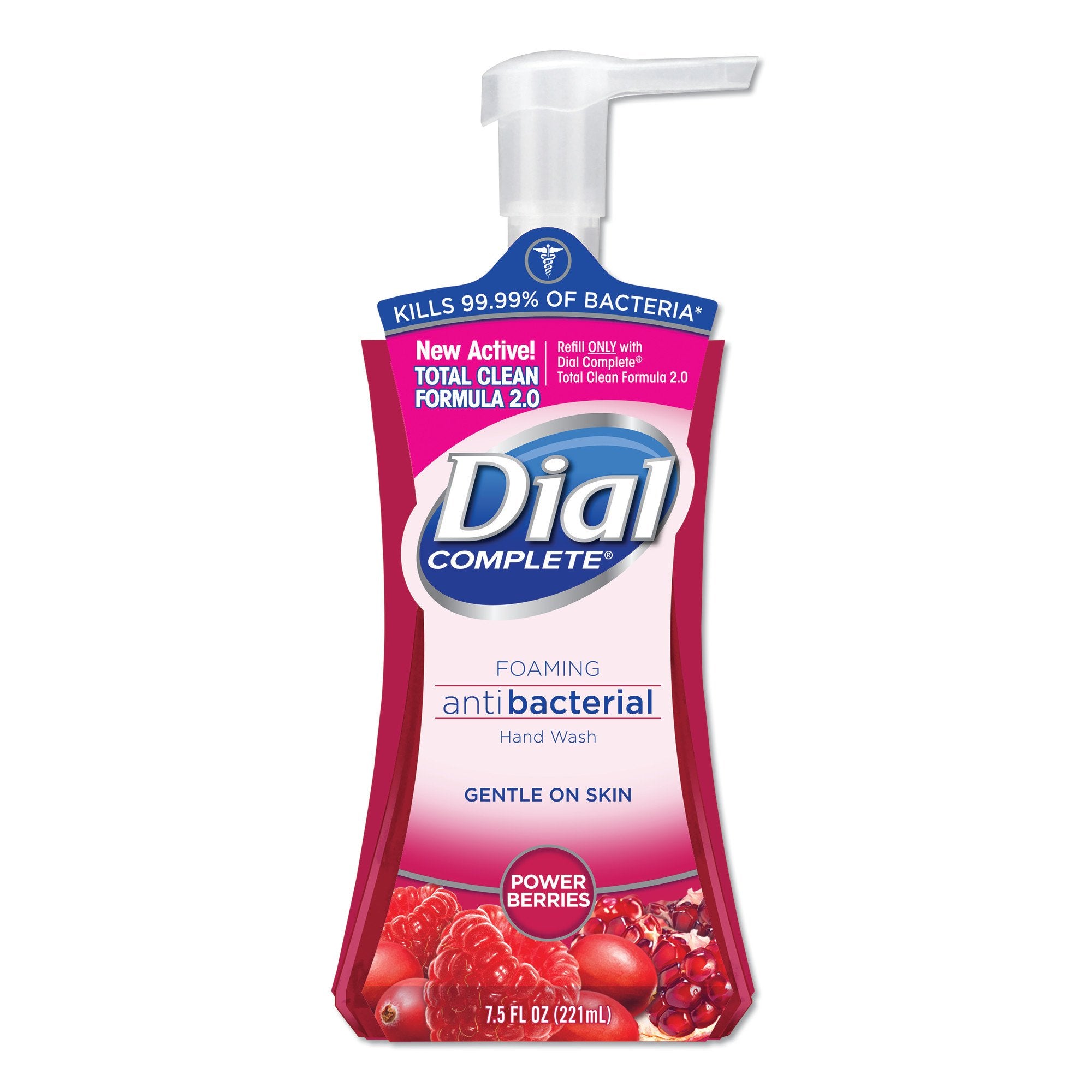 Antibacterial Soap Dial® Foaming 7.5 oz. Pump Bottle Power Berries Scent
