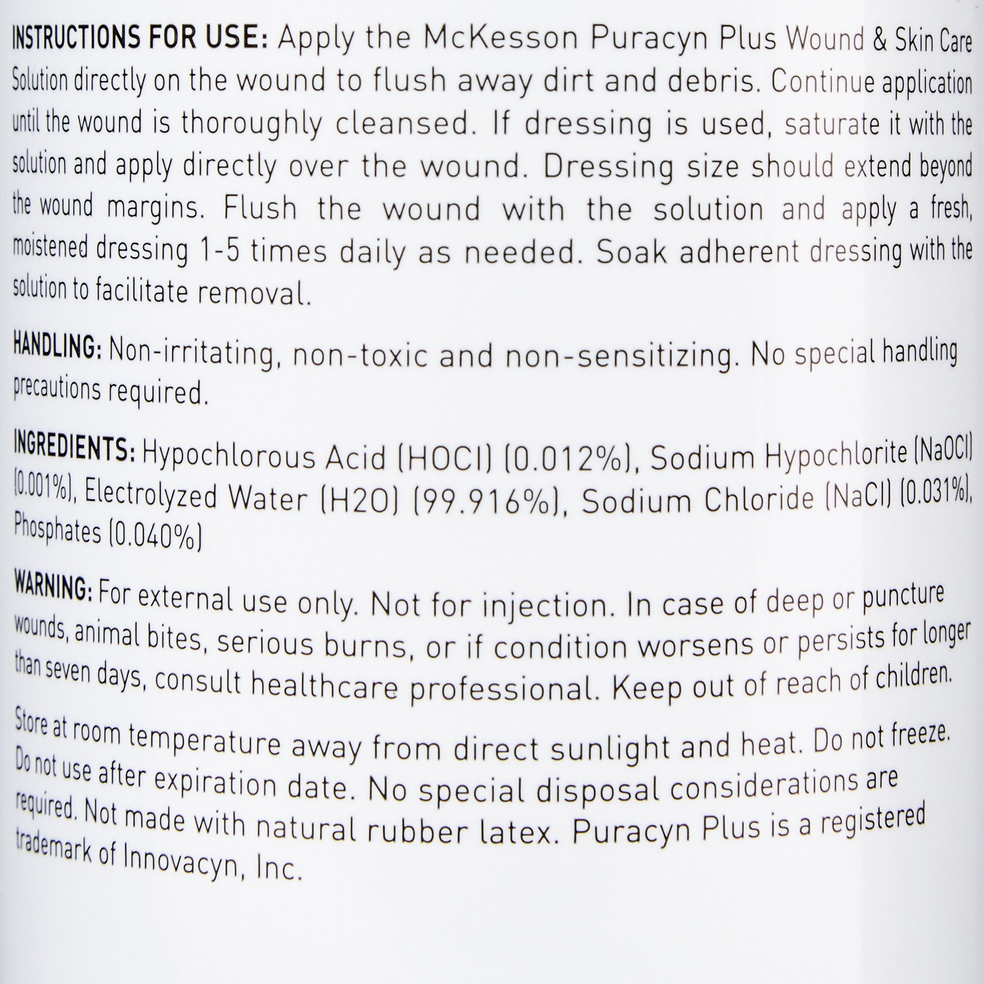 Wound Cleanser McKesson Puracyn® Plus 16.9 oz. Spray Bottle NonSterile Antimicrobial