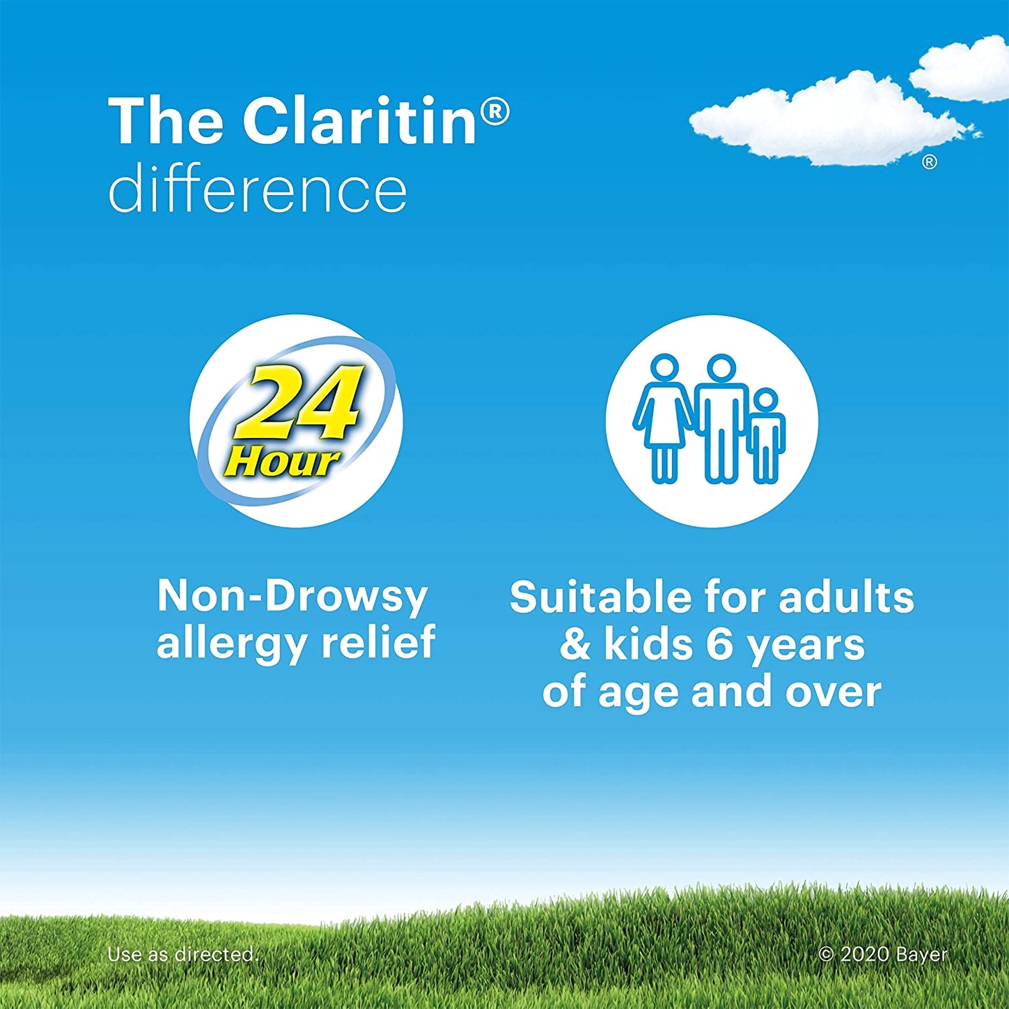 Allergy Relief Claritin® 10 mg Strength Tablet 20 per Box
