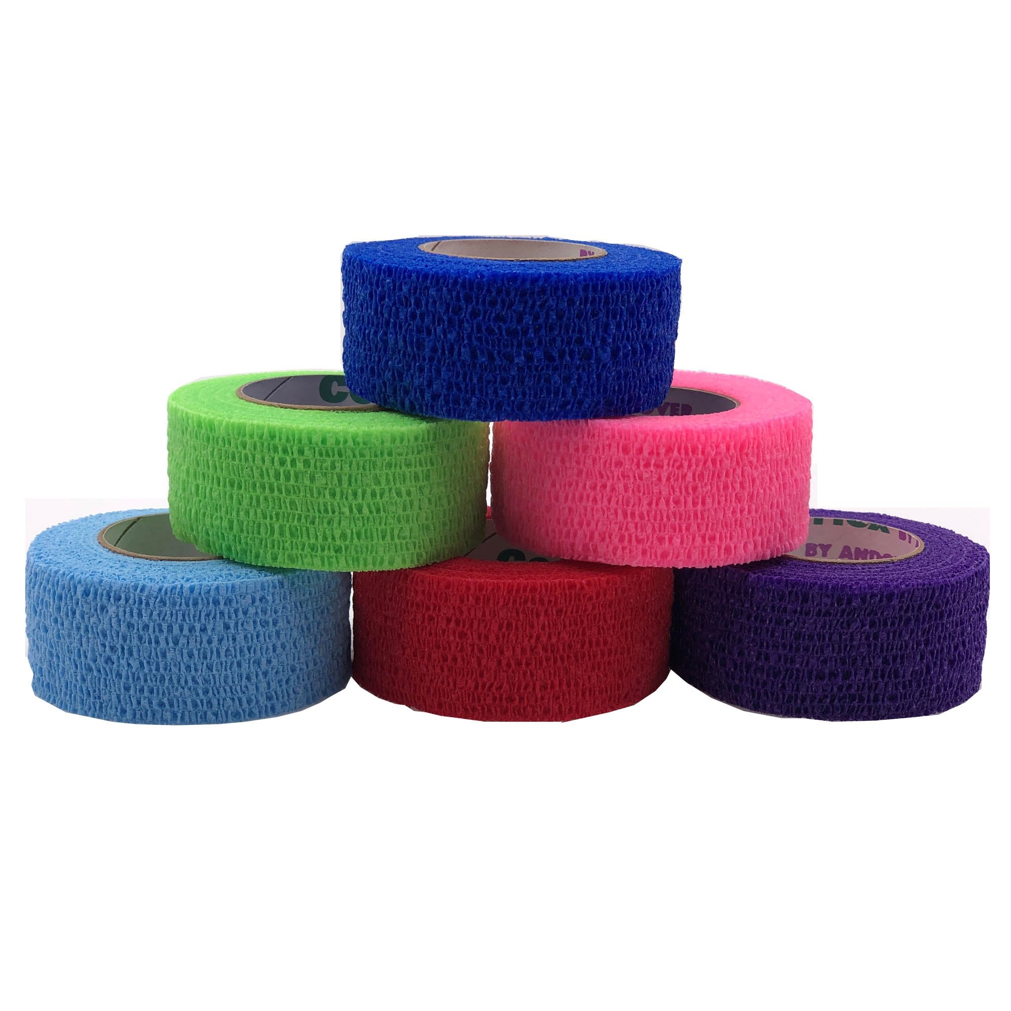 Cohesive Bandage Co-Flex®·Med 2 Inch X 5 Yard 16 lbs. Tensile Strength Self-adherent Closure Neon Pink / Blue / Purple / Light Blue / Neon Green / Red NonSterile
