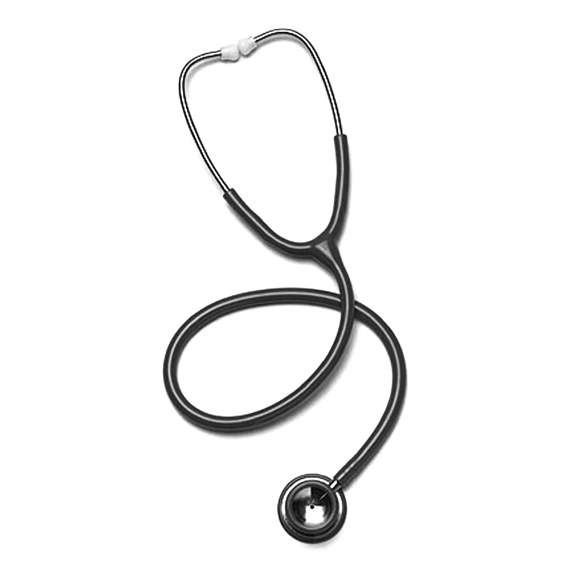 Clinician Stethoscope Sklar® Black 1-Tube 30 Inch Tube Double Sided Chestpiece