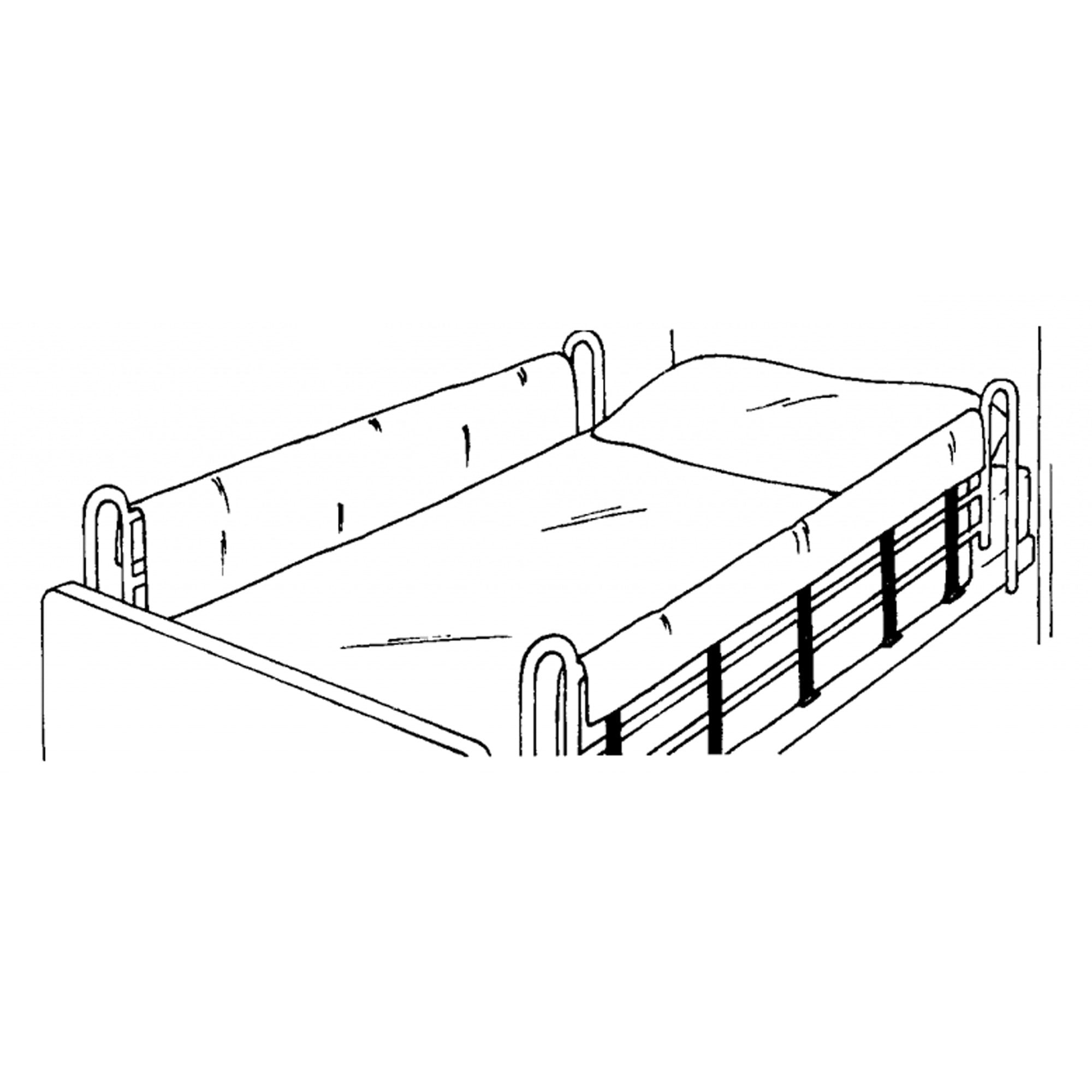 Bed Side Rail Bumper Pad Skil-Care™ 1 X 15 X 72 Inch