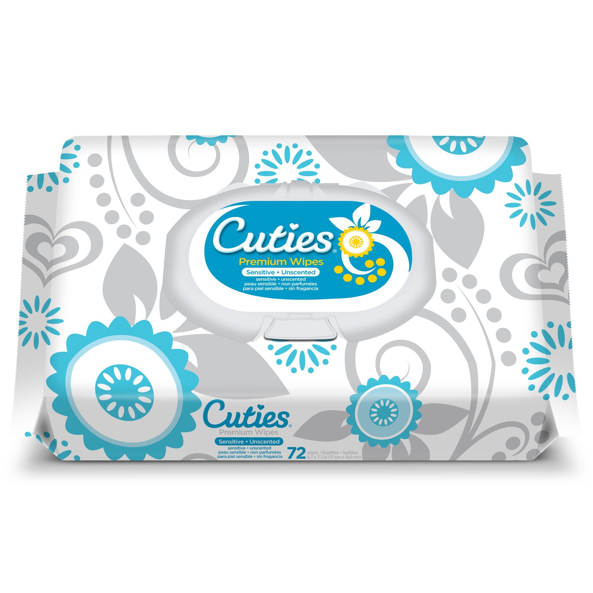 Baby Wipe Cuties® Soft Pack Unscented 72 Count