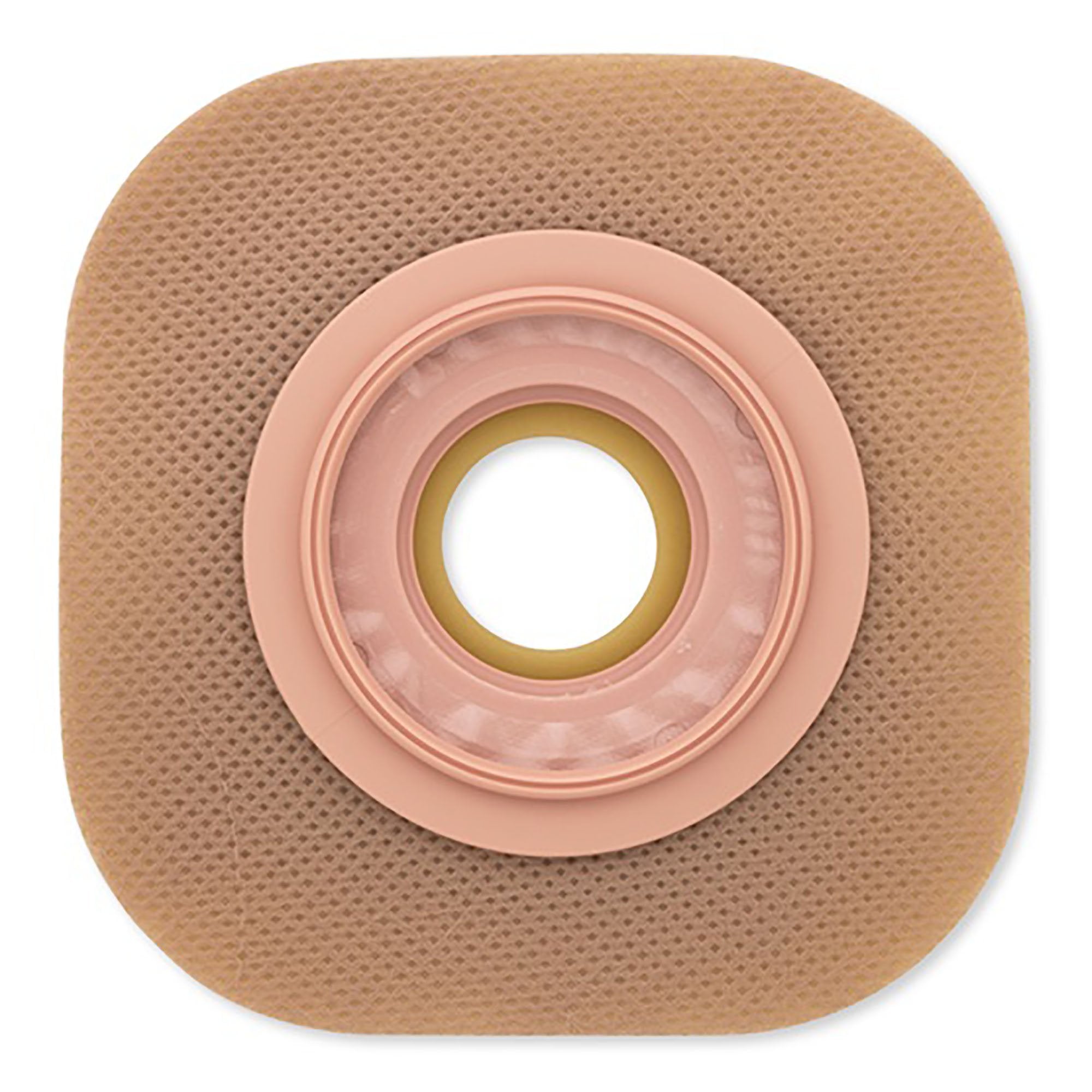 Ostomy Barrier New Image™ Precut, Standard Wear Adhesive Tape Borders 57 mm Flange Red Code System Flexwear 1-1/8 Inch Opening