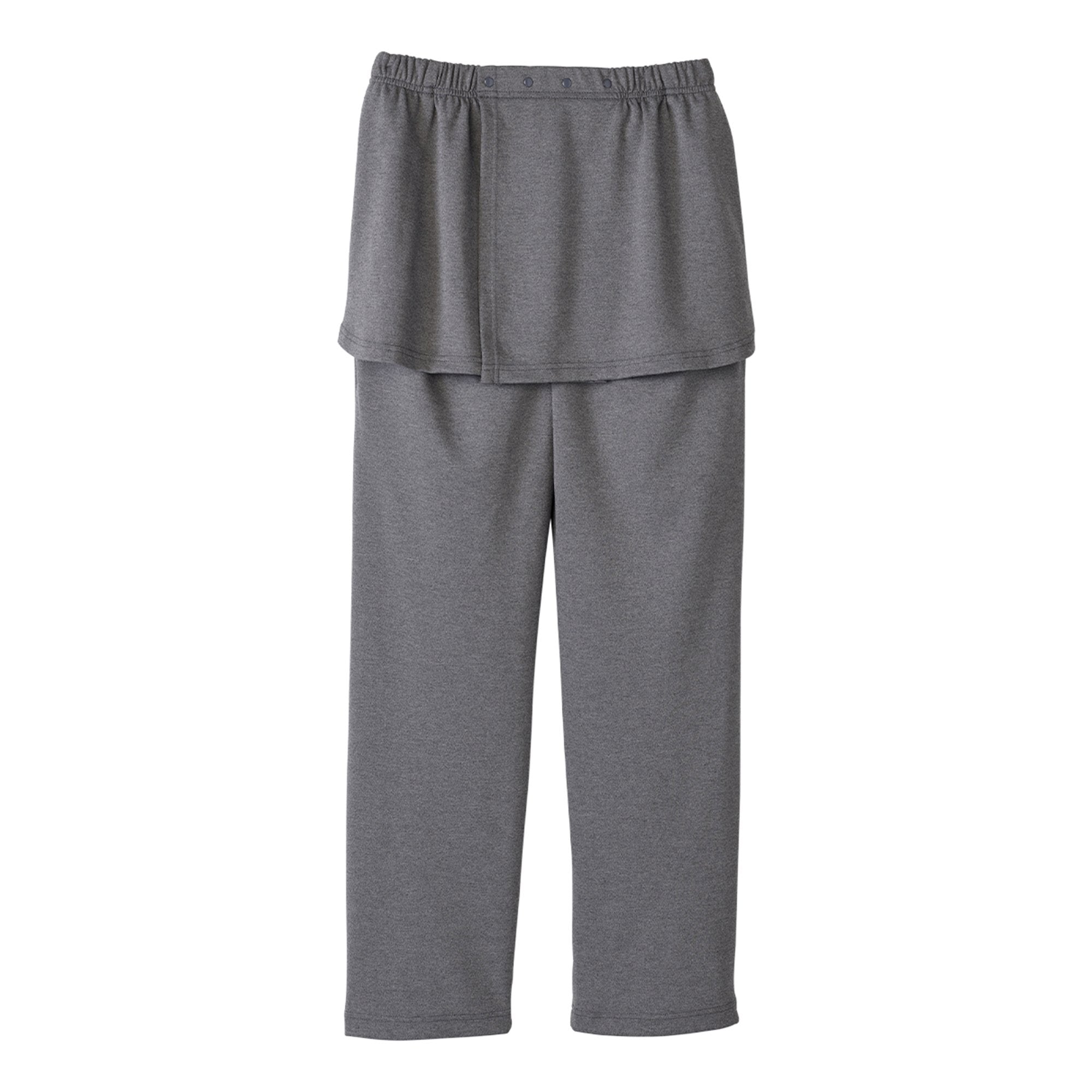 Adaptive Pants Silverts® Back Overlap 3X-Large Heather Gray Female