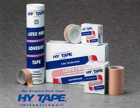 Waterproof Medical Tape Hy-Tape® Pink 1/2 Inch X 5 Yard Zinc Oxide Adhesive Zinc Oxide NonSterile