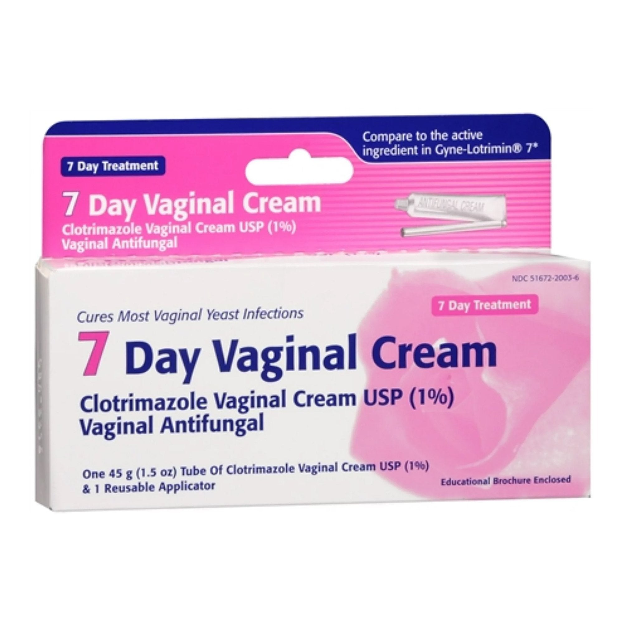 Vaginal Antifungal 1% Strength Cream 1.5 oz. Tube