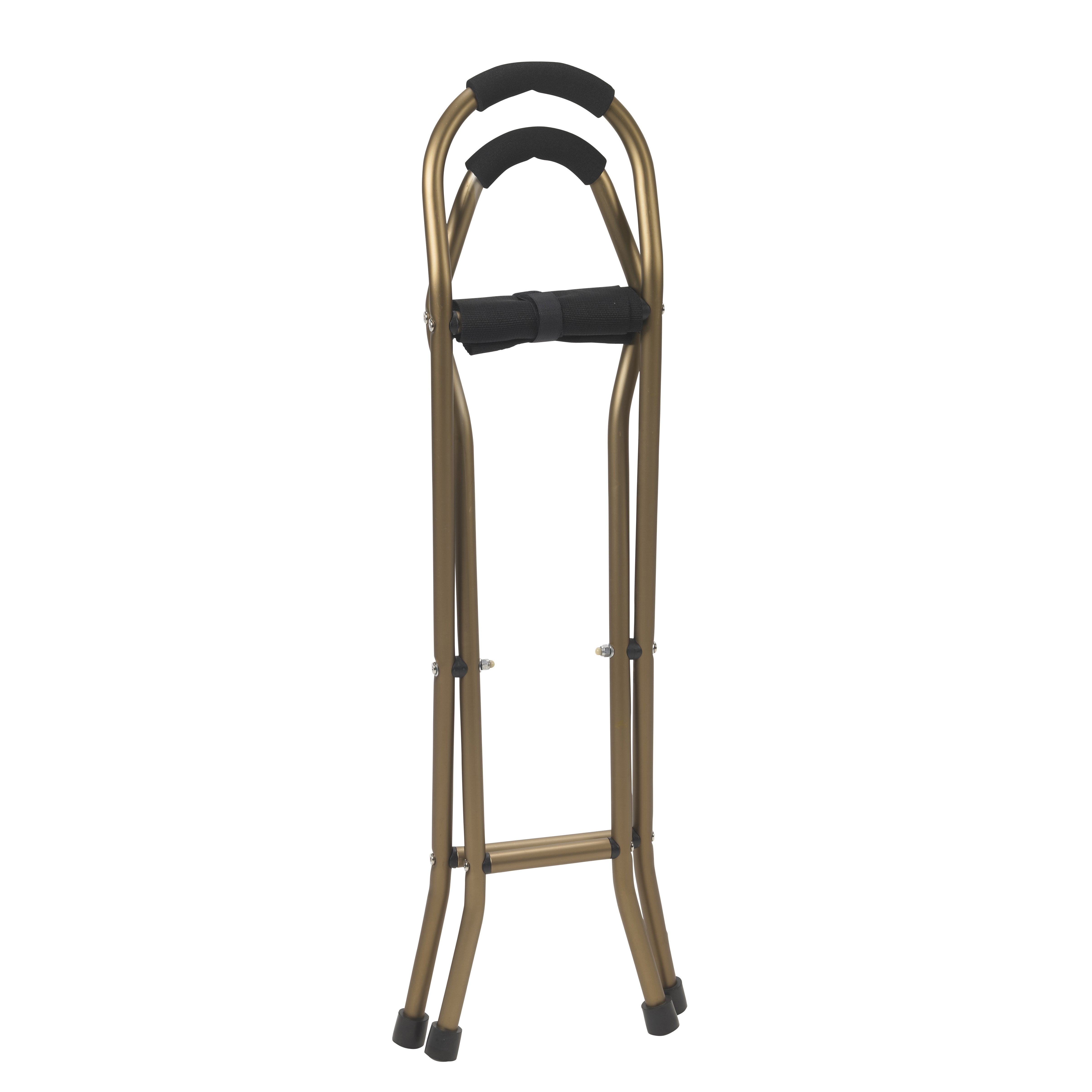 Quad Cane with Sling Seat drive™ Aluminum 34 Inch Height Bronze