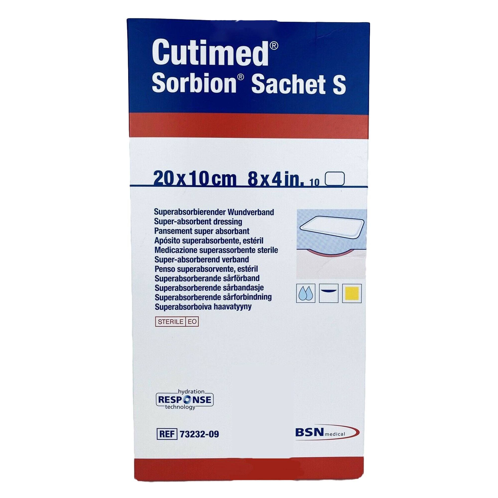 Wound Dressing Cutimed® Sorbion® Sachet S 4 X 8 Inch Rectangle