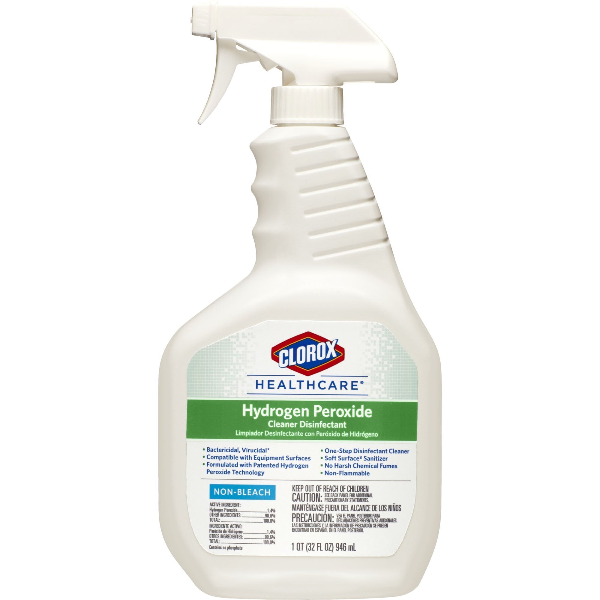 Clorox Healthcare® Surface Disinfectant Cleaner Peroxide Based Pump Spray Liquid 32 oz. Bottle Unscented NonSterile