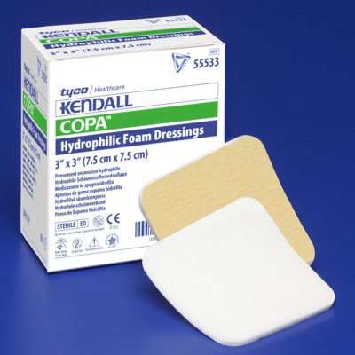 Foam Dressing Kendall™ Foam Island 8 X 8 Inch With Border Film Backing Acrylic Adhesive Square Sterile