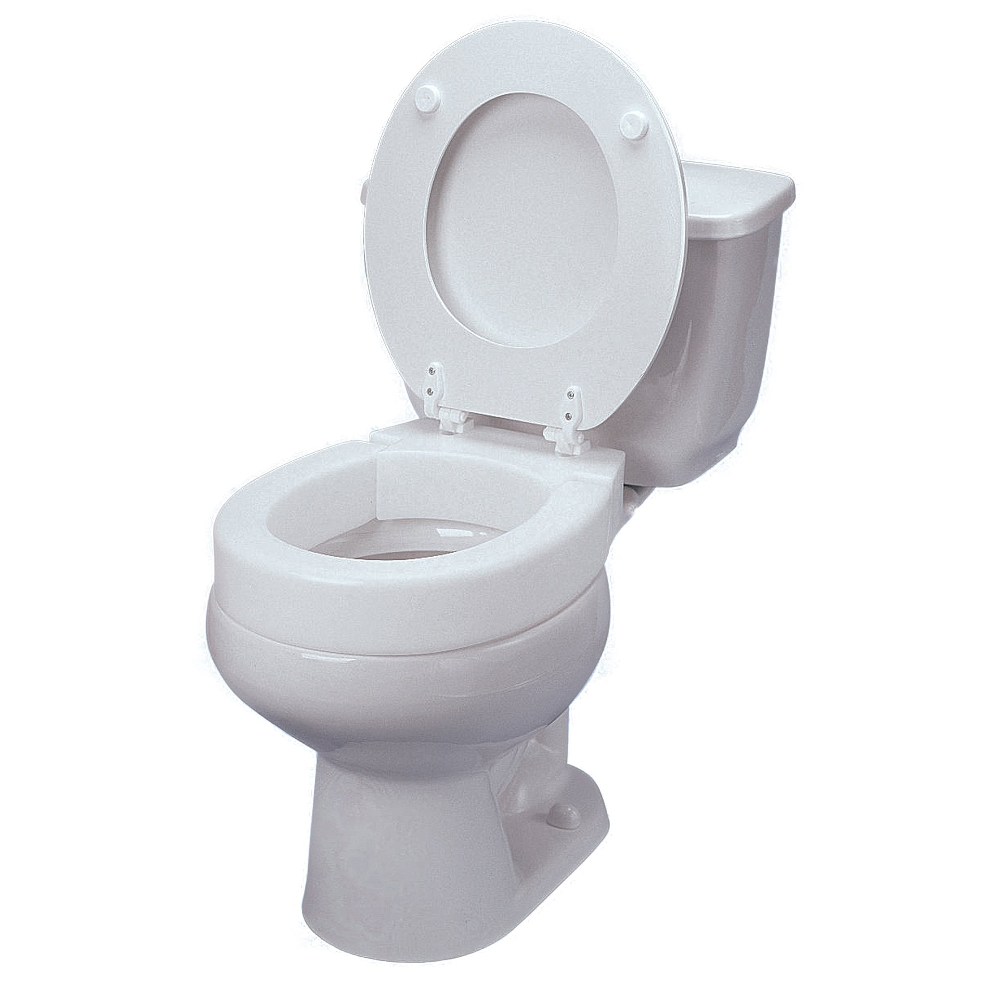 Elongated Raised Toilet Seat Tall-Ette® 3 Inch Height White 350 lbs. Weight Capacity