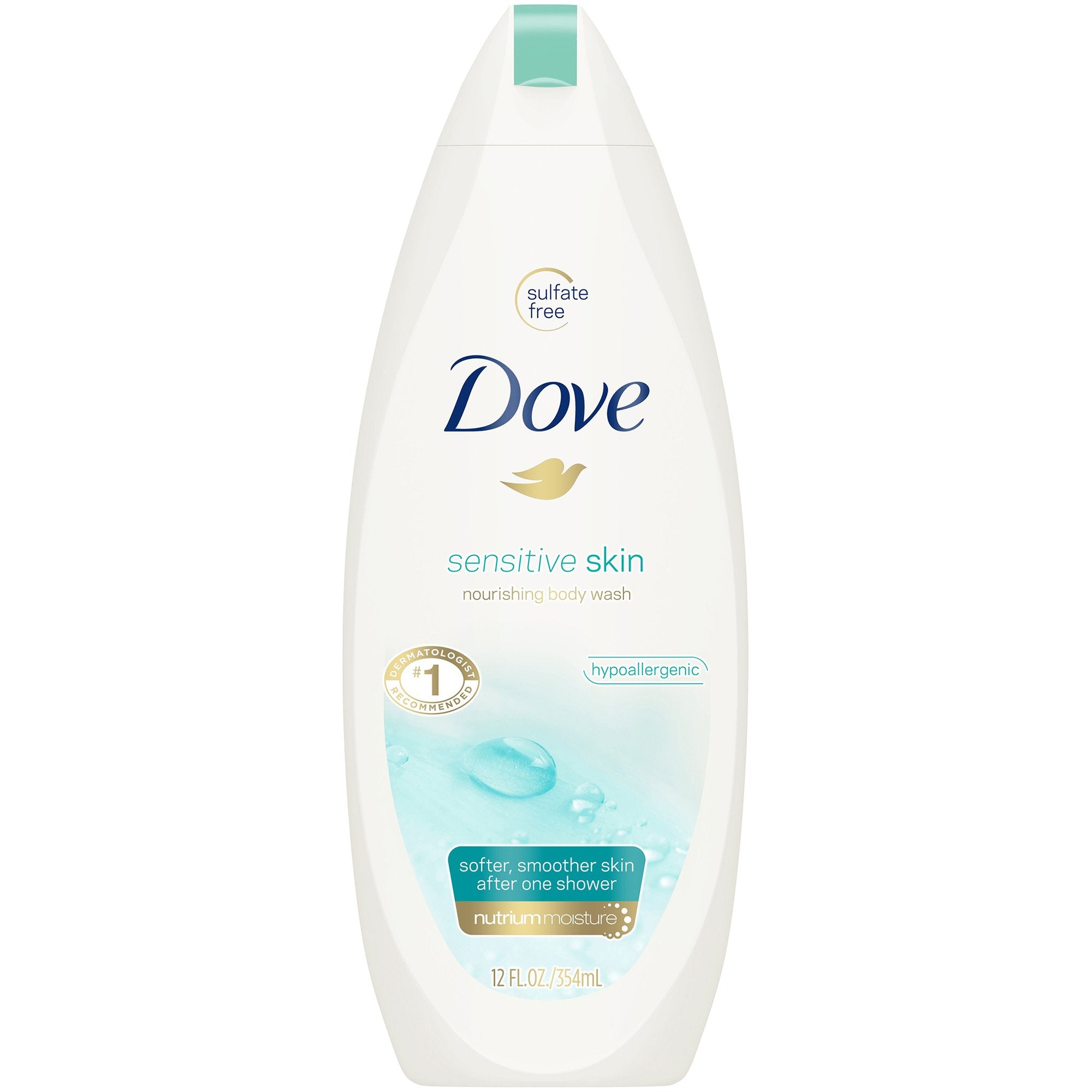 Body Wash Dove® Sensitive Skin Liquid 12 oz. Bottle Unscented