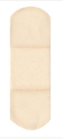 Adhesive Strip American® White Cross 1 X 3 Inch Fabric Rectangle Tan Sterile