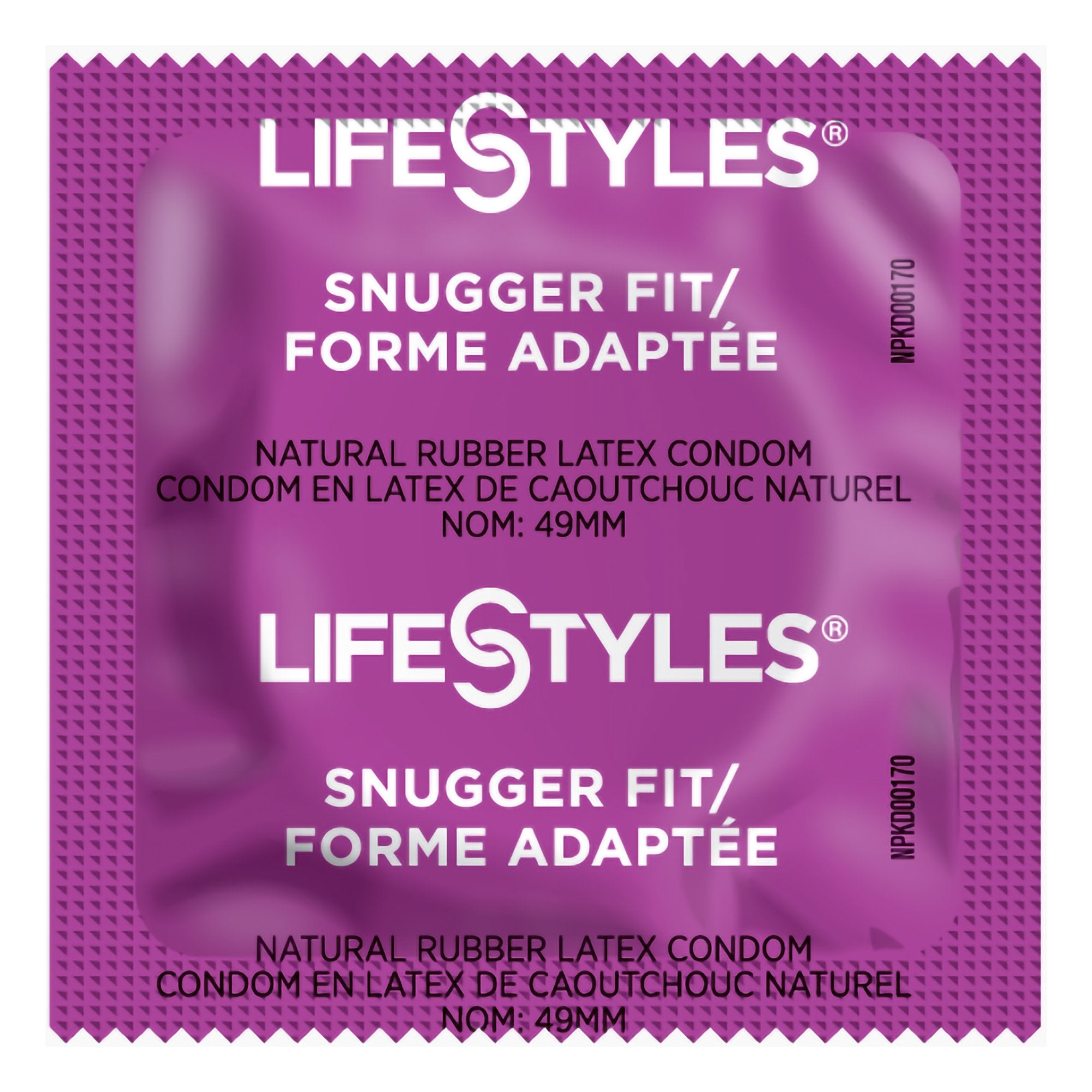 Condom Lifestyles® Snugger Fit Lubricated One Size Fits Most 1,008 per Case