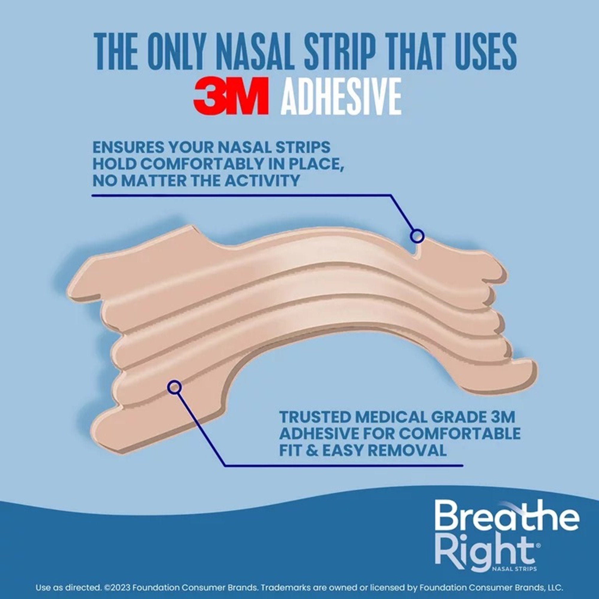 Allergy Relief Breathe Right® Extra Strength Nasal Strip 26 per Box