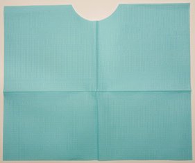Bib Tidi® Die-Cut Neck Disposable Poly / Tissue
