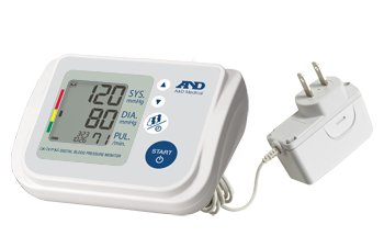 Home Automatic Digital Blood Pressure Monitor A&D Medical Wide Range Nylon 22 - 42 cm Desk Model