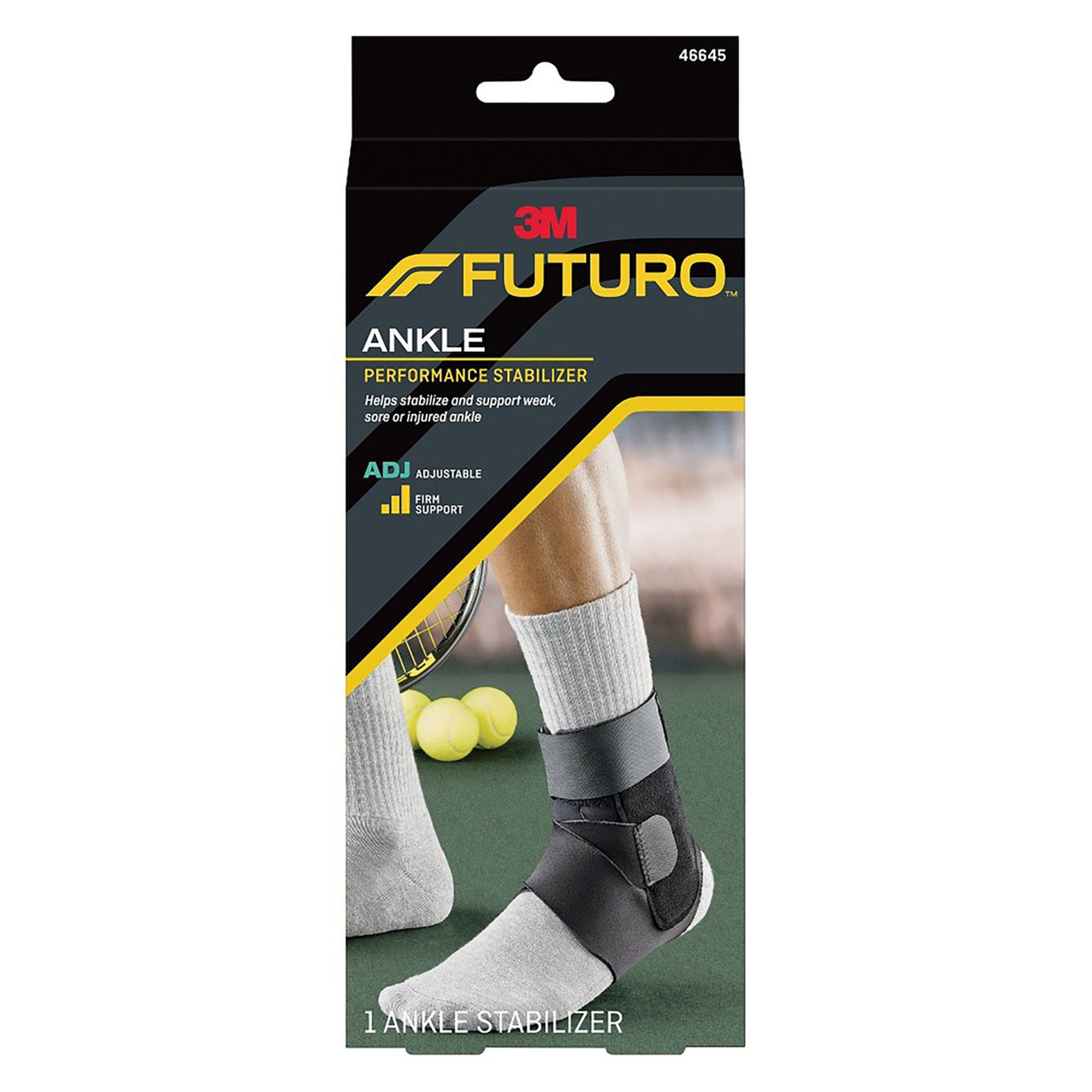 Ankle Stabilizer 3M™ Futuro™ Sport Deluxe One Size Fits Most D-Ring / Hook and Loop Strap Closure Foot