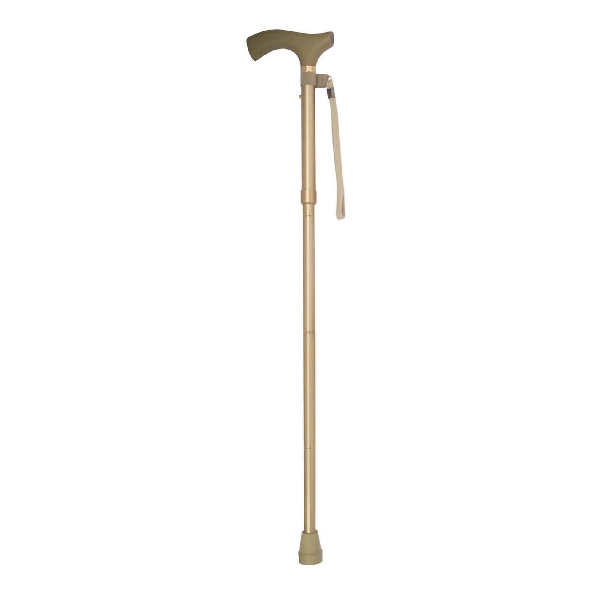 Folding Cane Switch Sticks® Aluminum 32 to 37 Inch Height Gold