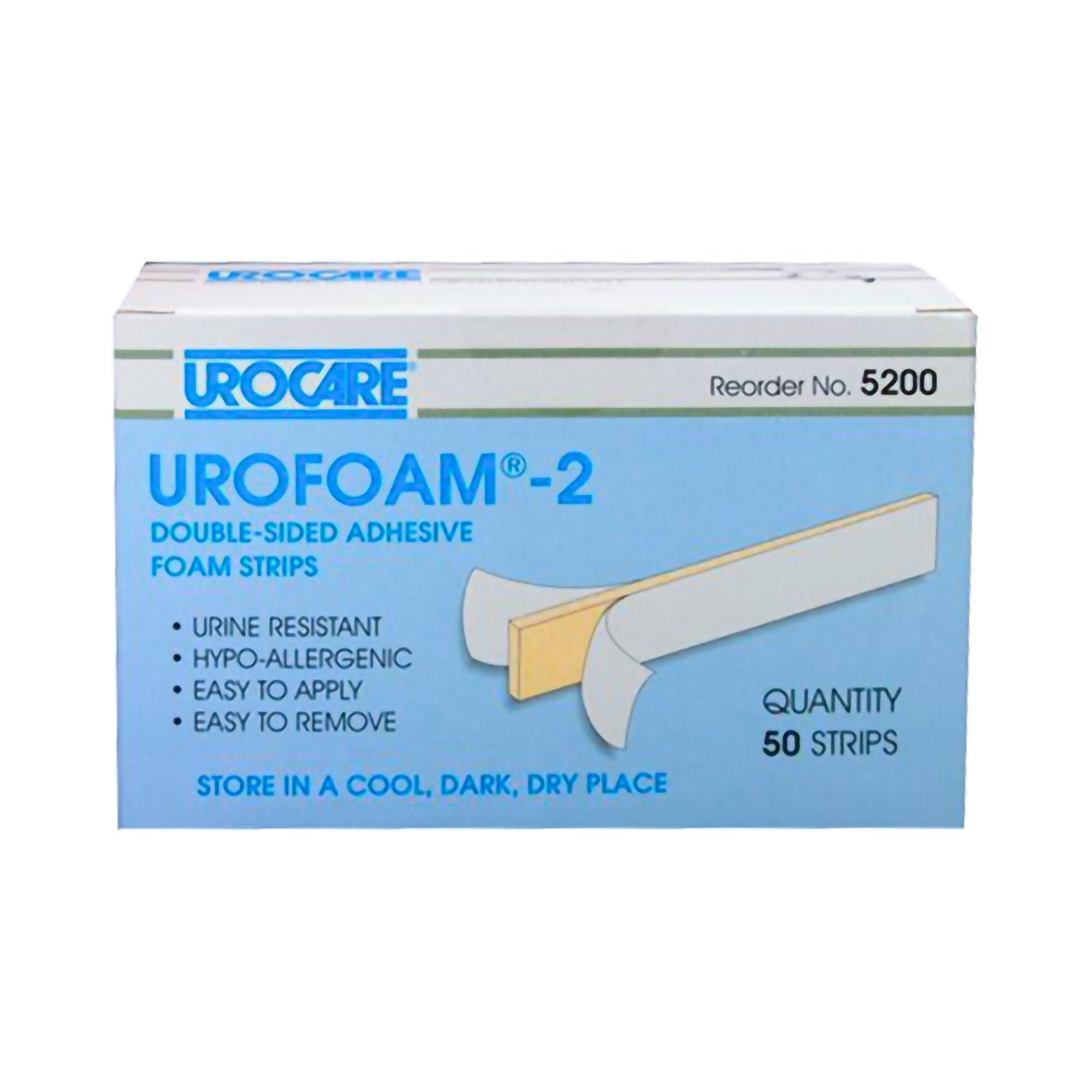 Catheter Strap Urofoam® Double-Sided, Adhesive, Foam