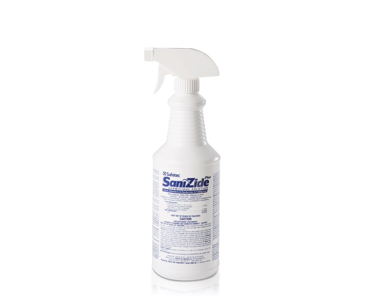 SaniZide Plus® Surface Disinfectant Cleaner Quaternary Based Pump Spray Liquid 32 oz. Bottle Ammonia Scent NonSterile