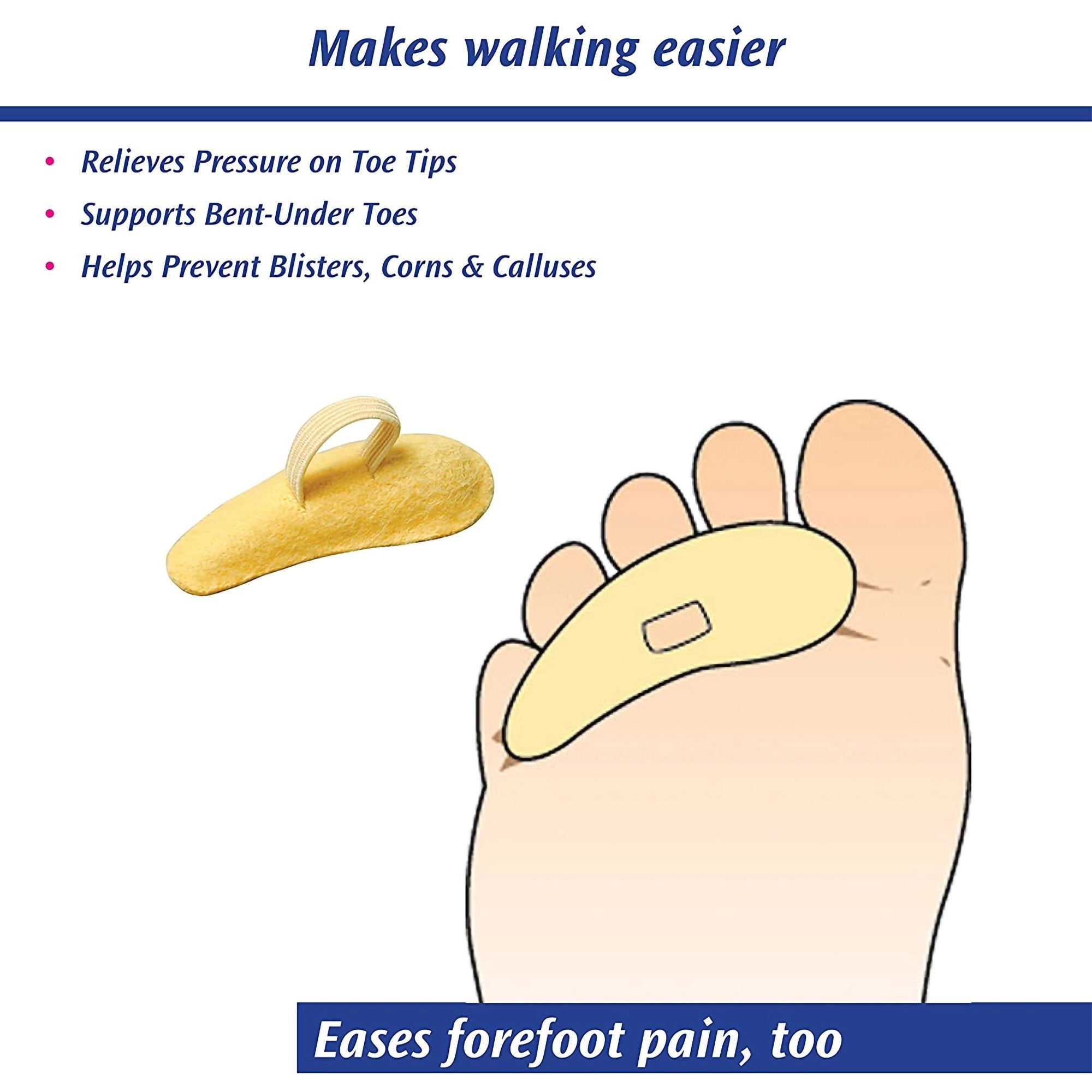 Hammer Toe Crest Pedifix® Medium Pull-On Male 6 to 10 / Female 8 to 10 Right Foot