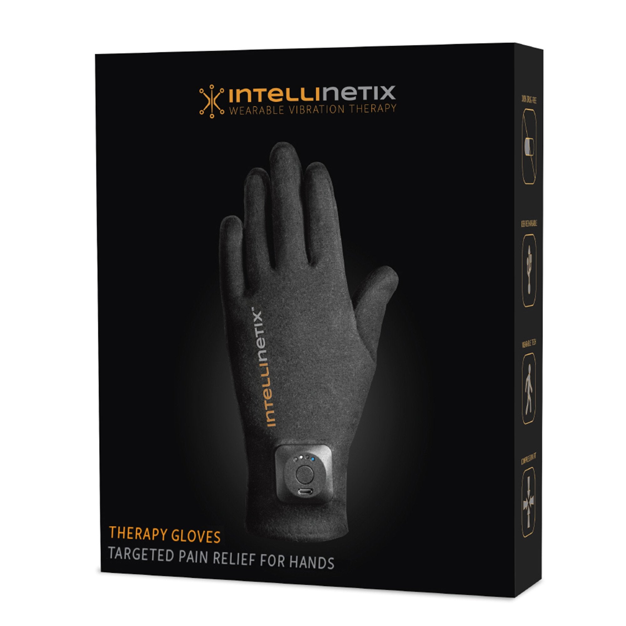 Vibration Therapy Glove Intellinetix® Left and Right Hand Medium