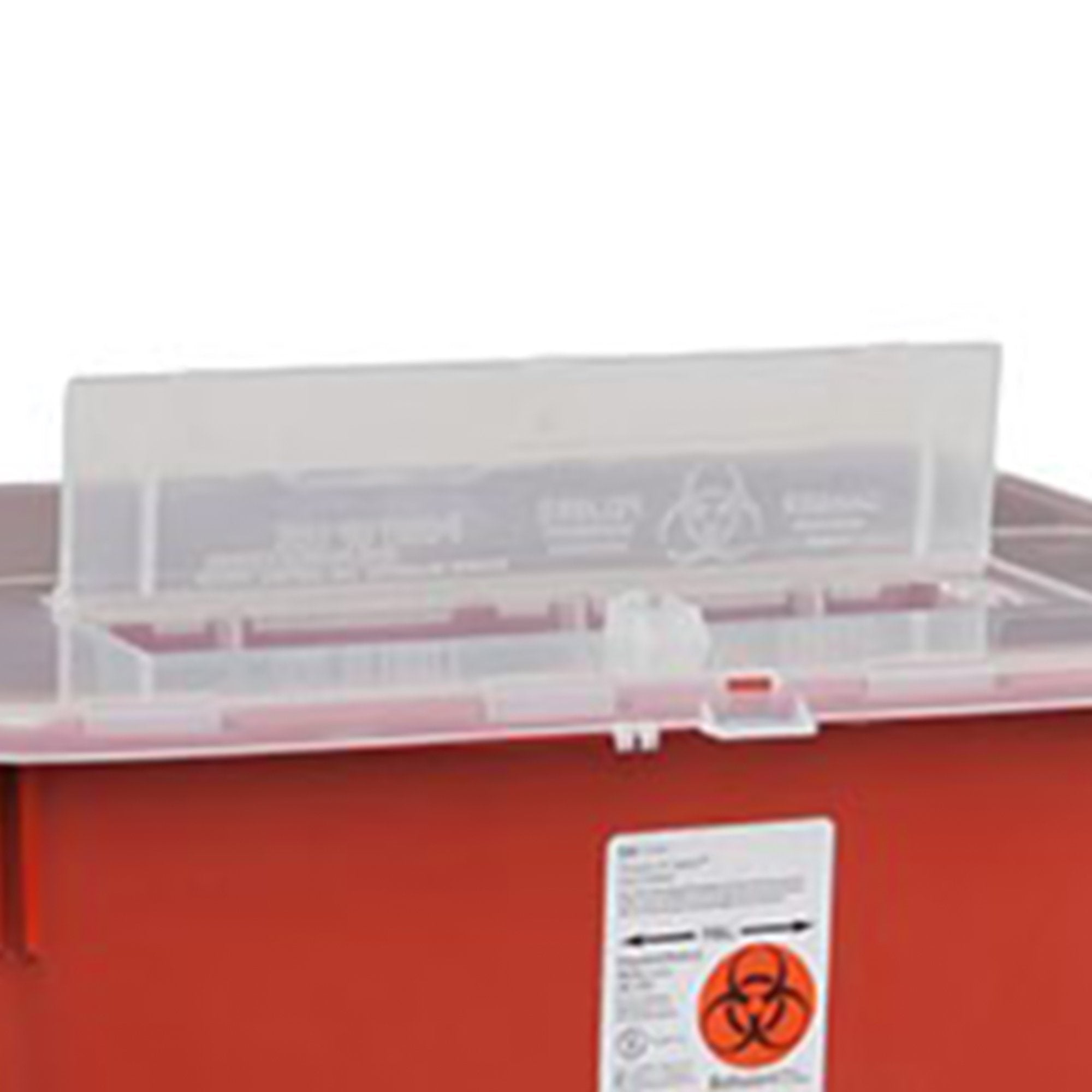 Sharps Container Sharps-A-Gator™ Red Base 15-1/2 H X 21-1/2 W X 12 D Inch Horizontal Entry 10 Gallon