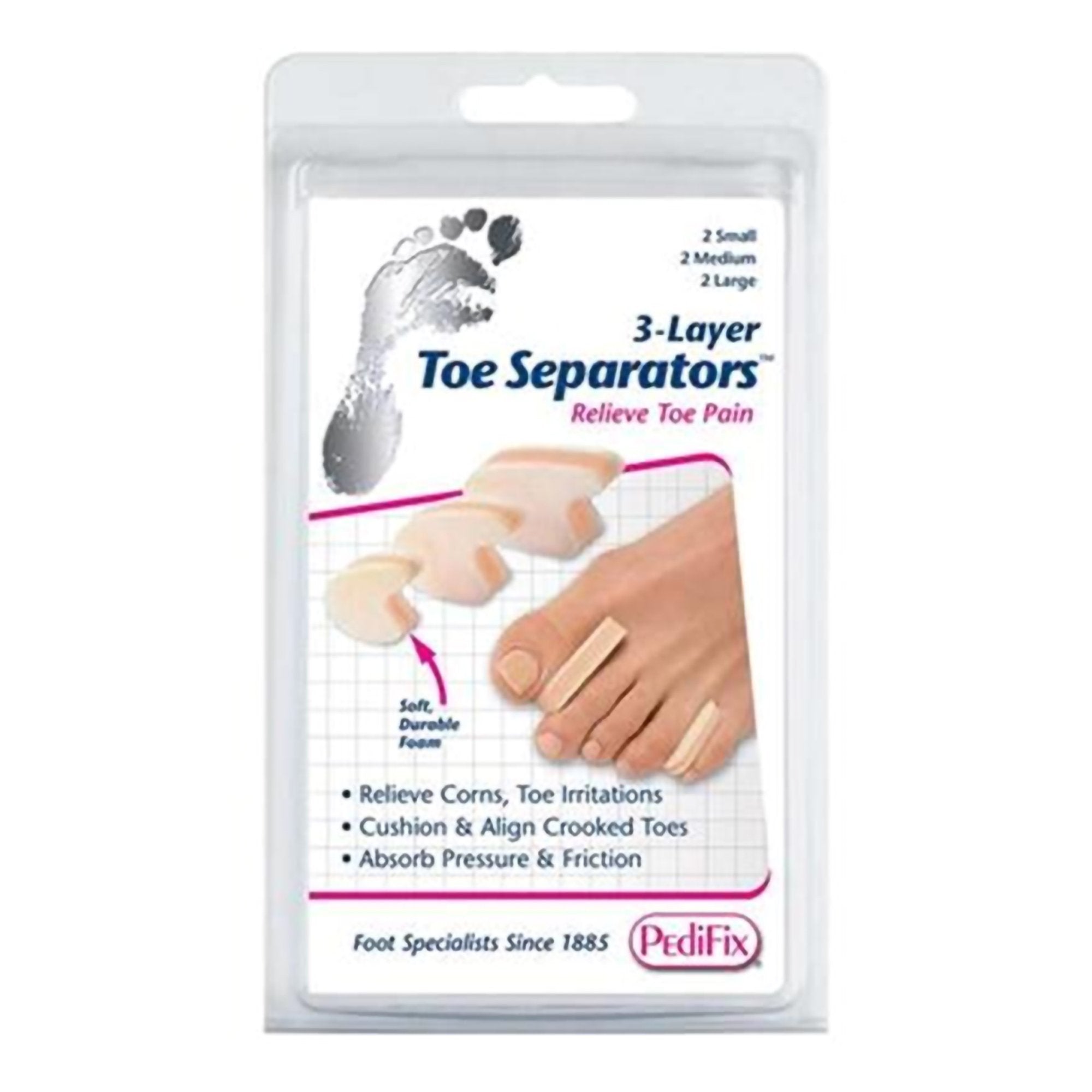 Toe Spacer Pedifix® Assorted Sizes Without Closure Toe