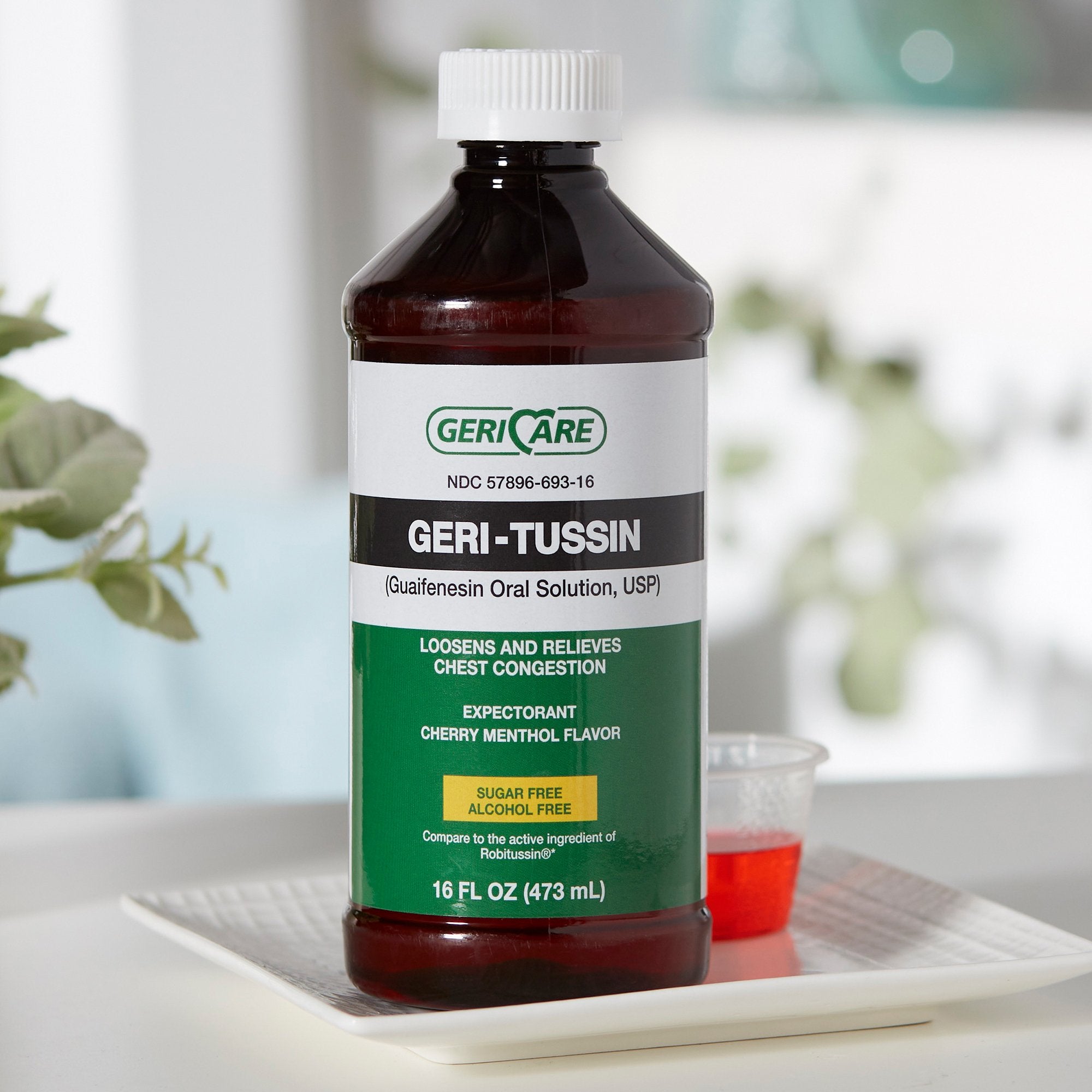 Cold and Cough Relief Geri-Care® 100 mg / 5 mL Strength Liquid 16 oz.