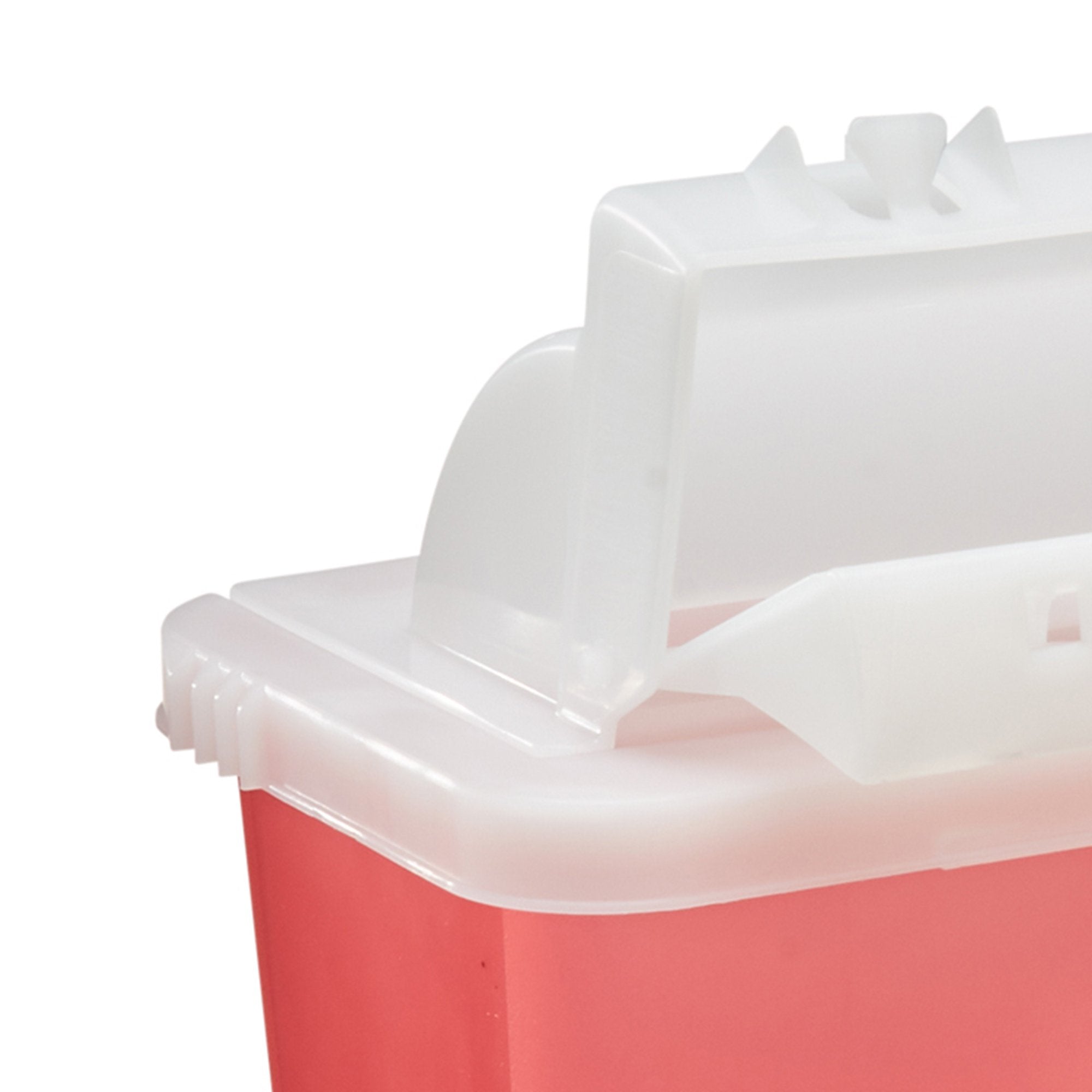 Sharps Container SharpStar™ In-Room™ Translucent Red Base 12-1/2 H X 5-1/2 D X 10-3/4 W Inch Horizontal Entry 1.25 Gallon