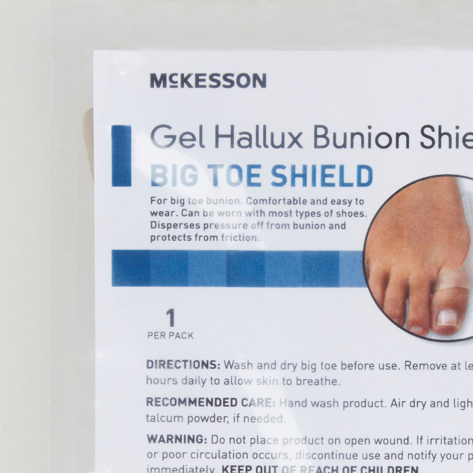 Bunion Shield McKesson One Size Fits Most Pull-On Toe