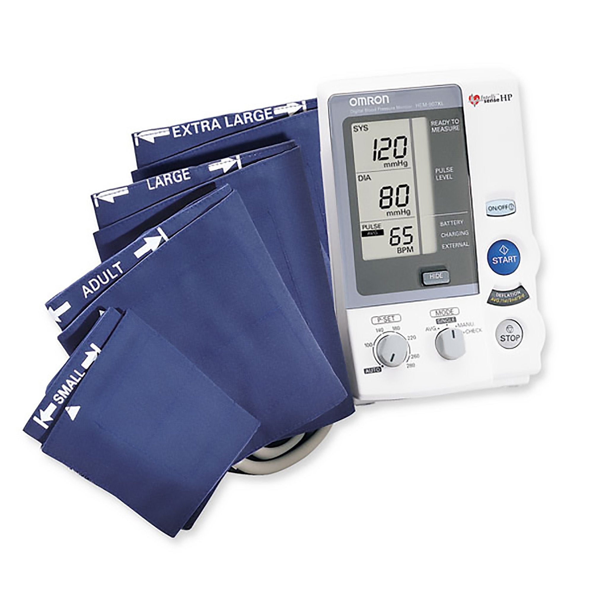 Digital Blood Pressure Monitor IntelliSense® Multiple Sizes Nylon Cuff Various Desk Model