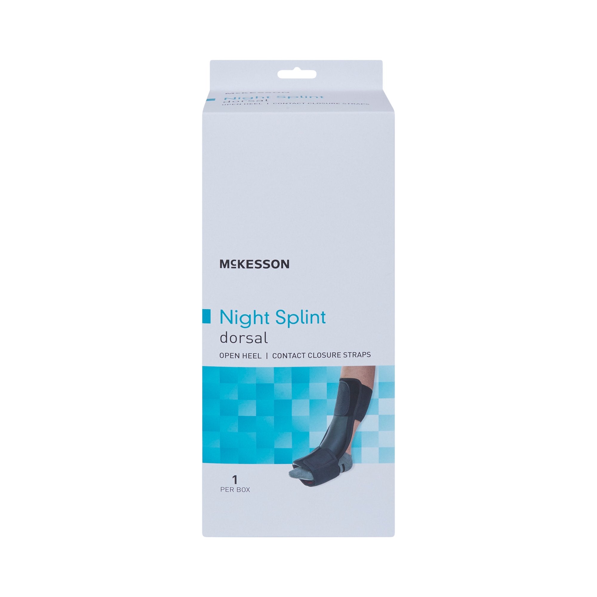 Dorsal Night Splint McKesson Small / Medium Hook and Loop Closure Male 4 to 8-1/2 / Female 5 to 9-1/2 Foot