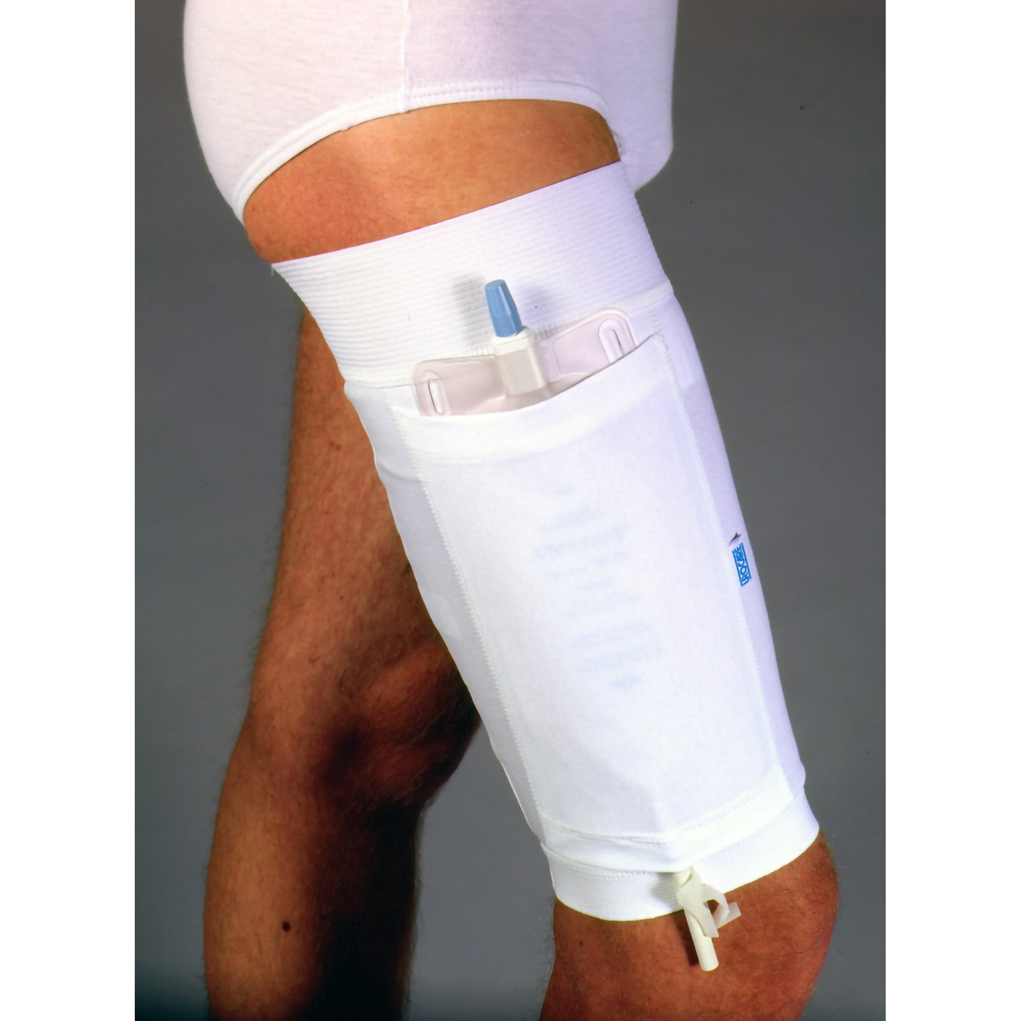 Leg Bag Holder Urocare® Medium, Upper Thigh: 22.75 Inch Diameter, Lower Thigh: 18.75 Inch Diameter, Can hold up to a 26 fl. oz. leg bag, Non-Sterile
