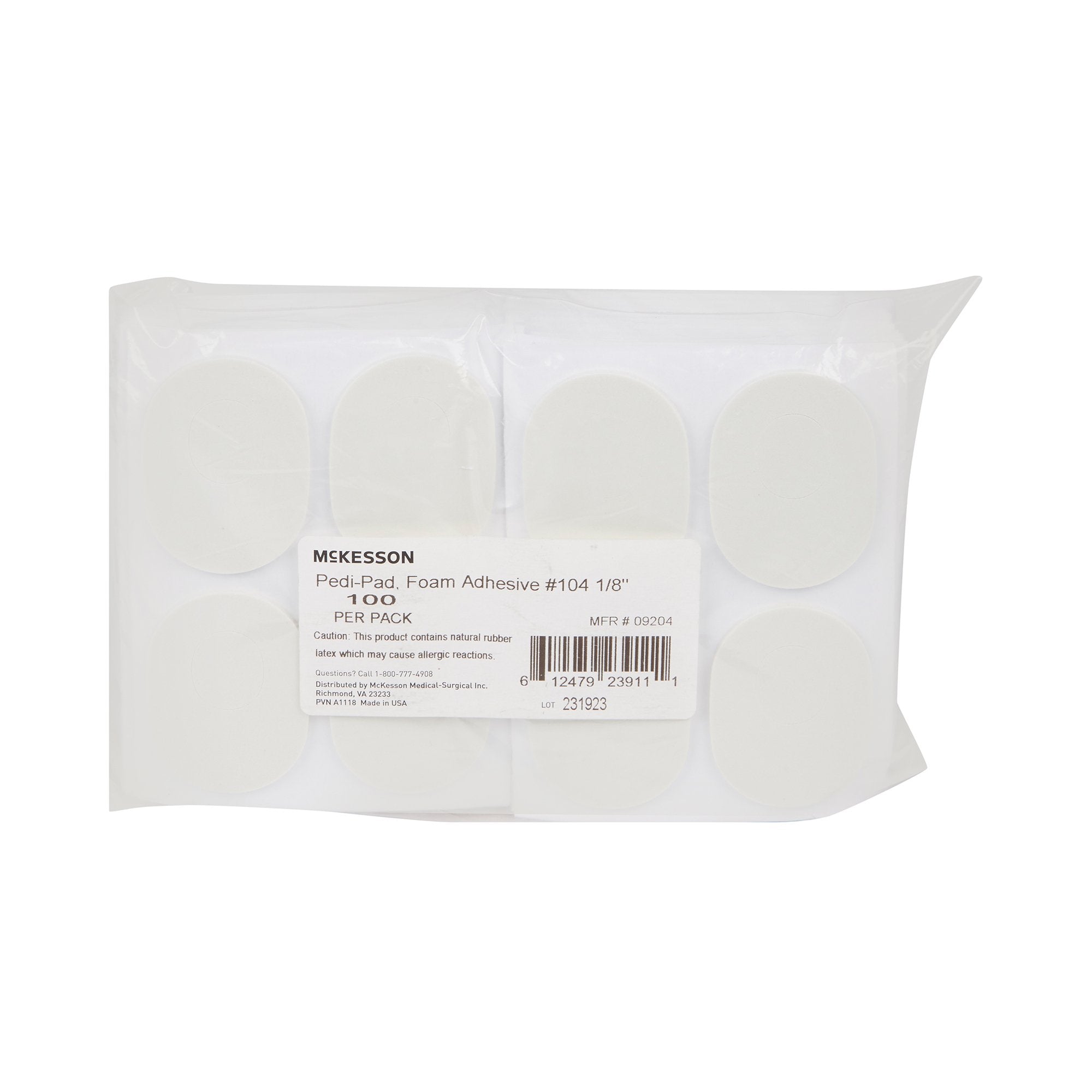 Foot Pad McKesson Pedi-Pad Size 104 Adhesive Foot