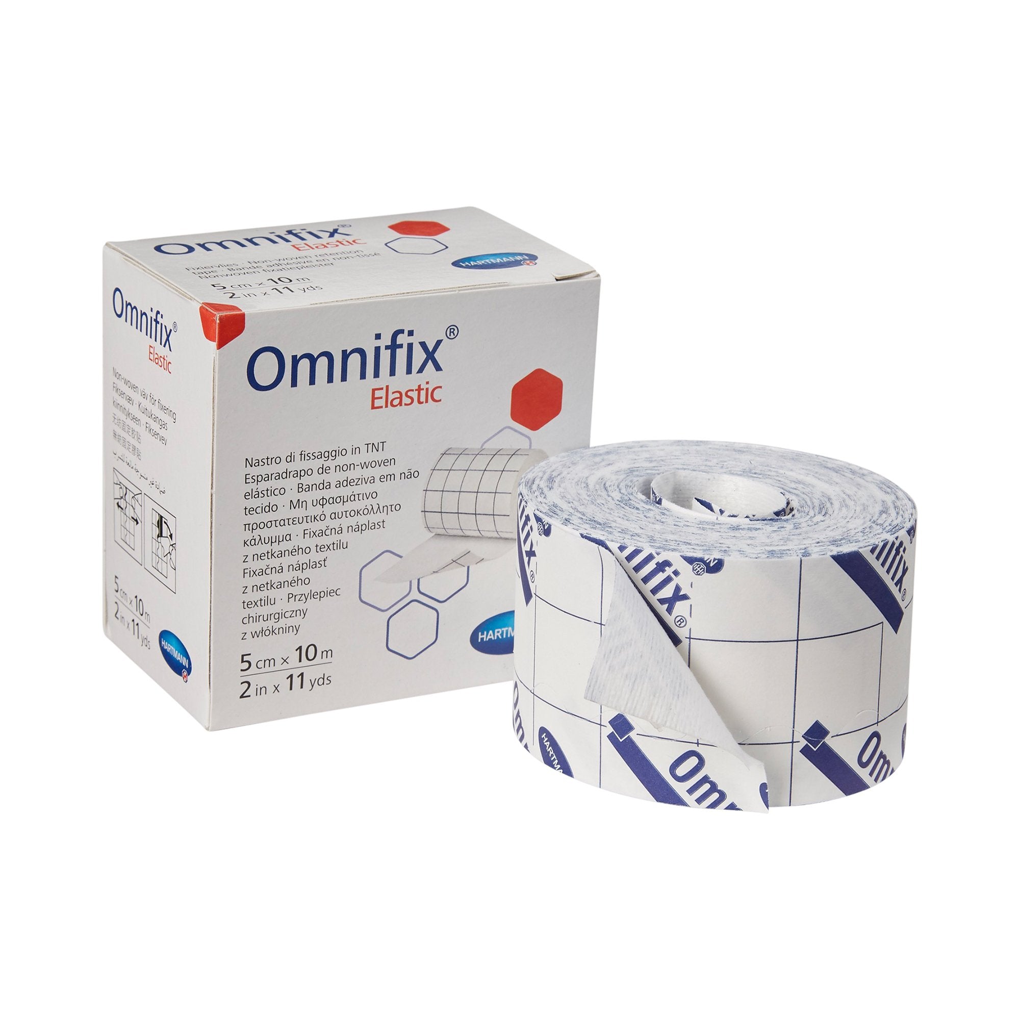 Dressing Retention Tape with Liner Omnifix® Elastic White 2 Inch X 11 Yard Nonwoven NonSterile