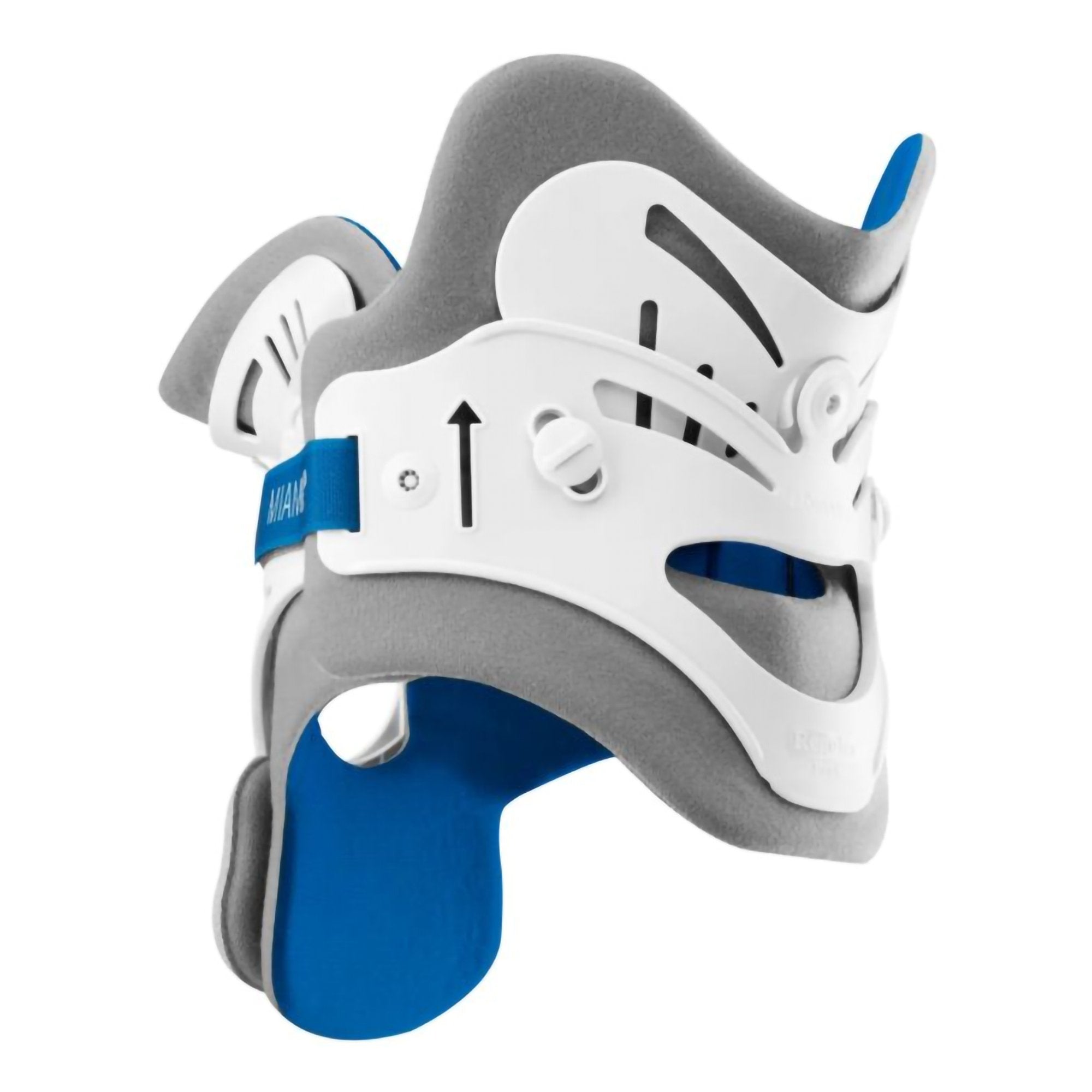 Rigid Cervical Collar Miami J® Preformed Adult Bariatric Two-Piece / Trachea Opening