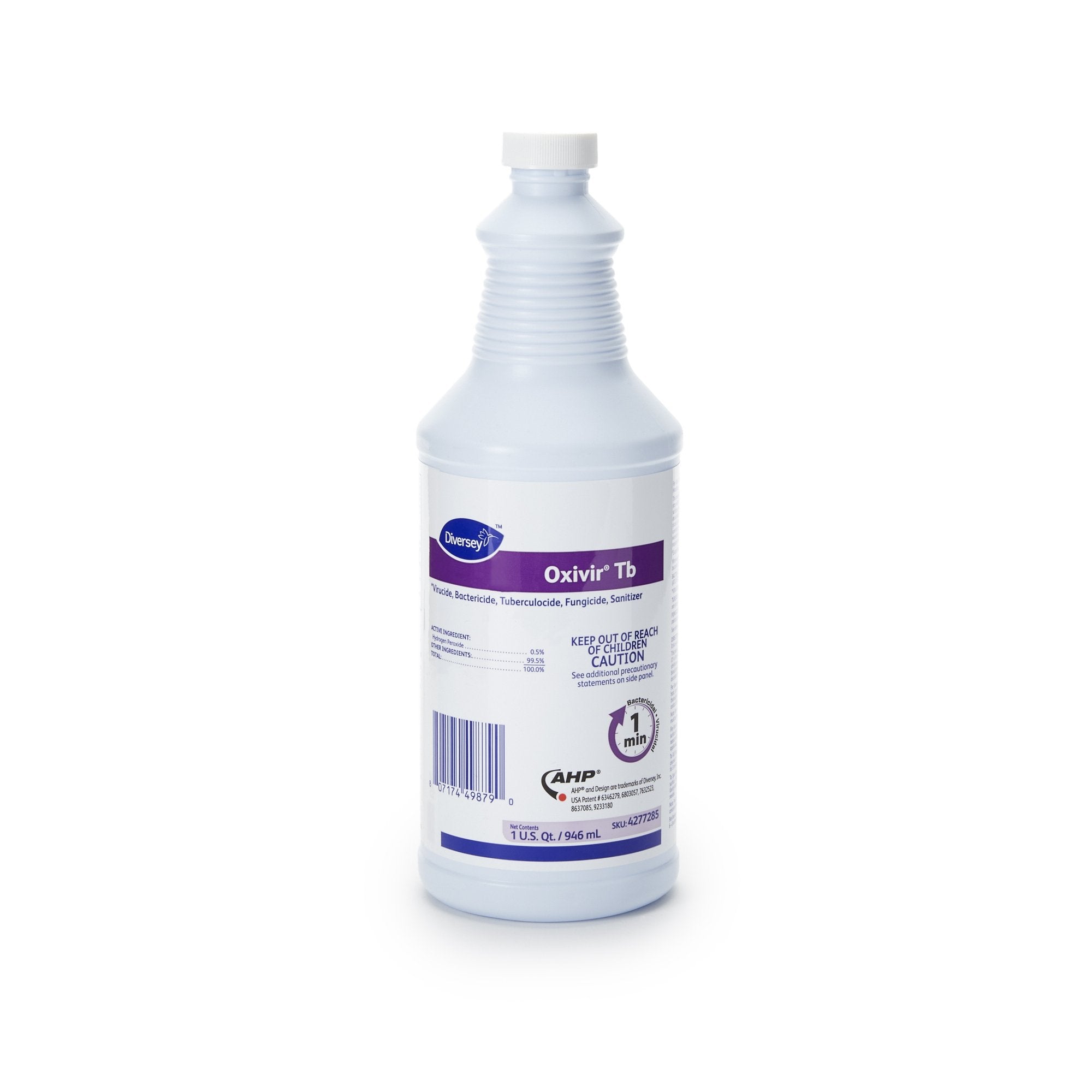 Diversey™ Oxivir® Tb Surface Disinfectant Cleaner Peroxide Based Manual Pour Liquid 32 oz. Bottle Cherry Almond Scent NonSterile