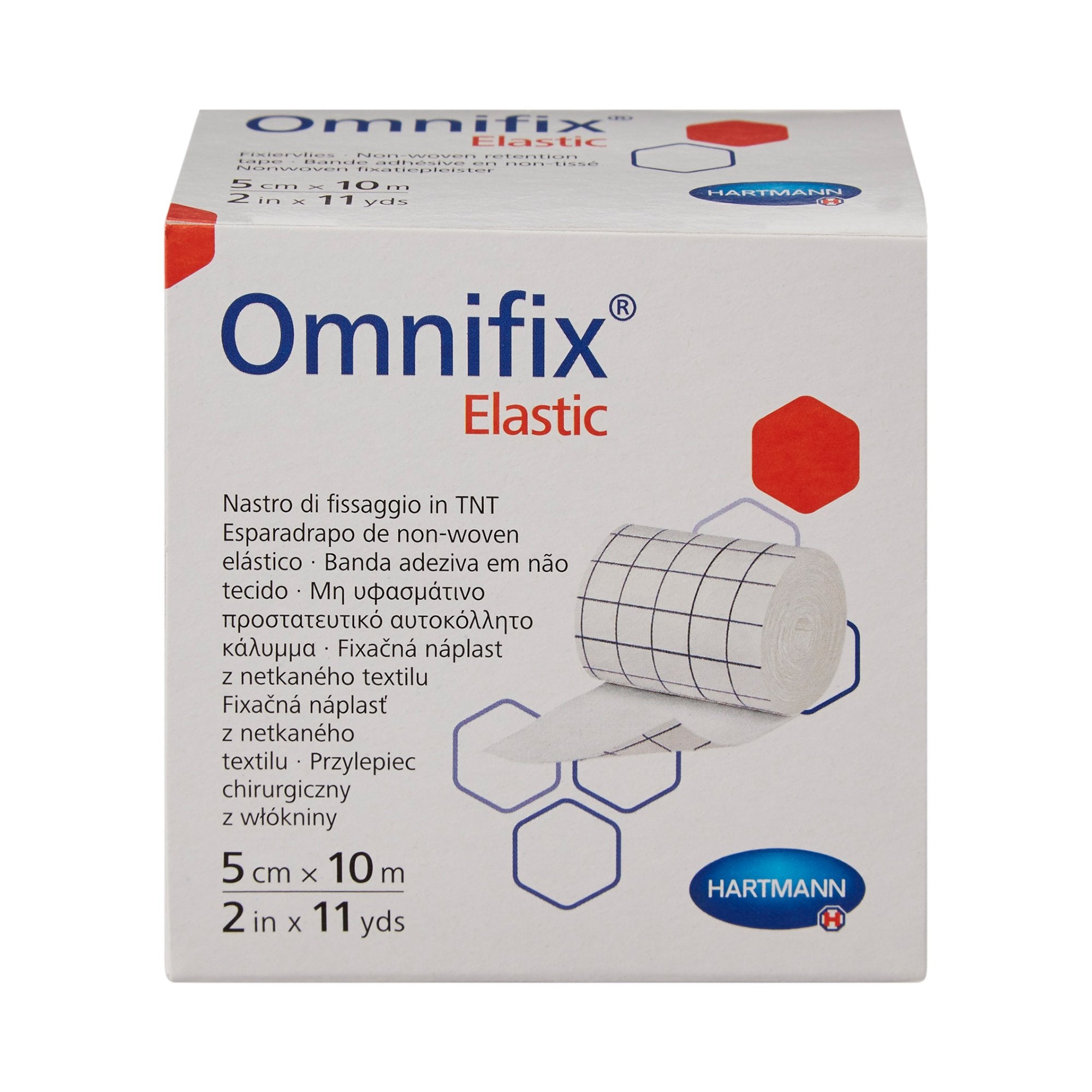Dressing Retention Tape with Liner Omnifix® Elastic White 2 Inch X 11 Yard Nonwoven NonSterile