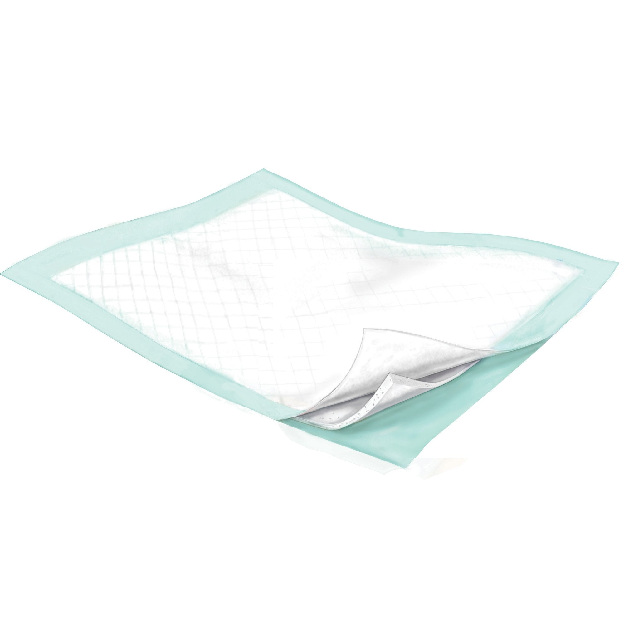 Disposable Underpad Wings™ Plus 36 X 36 Inch Fluff / Polymer Heavy Absorbency