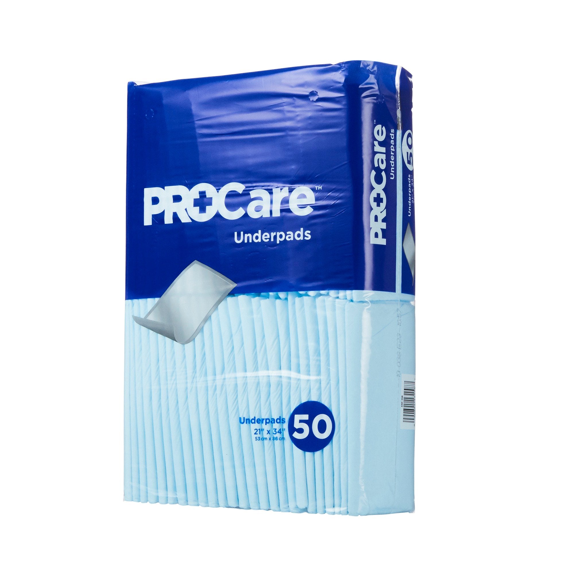 Disposable Underpad ProCare™ 21 X 34 Inch Fluff Light Absorbency