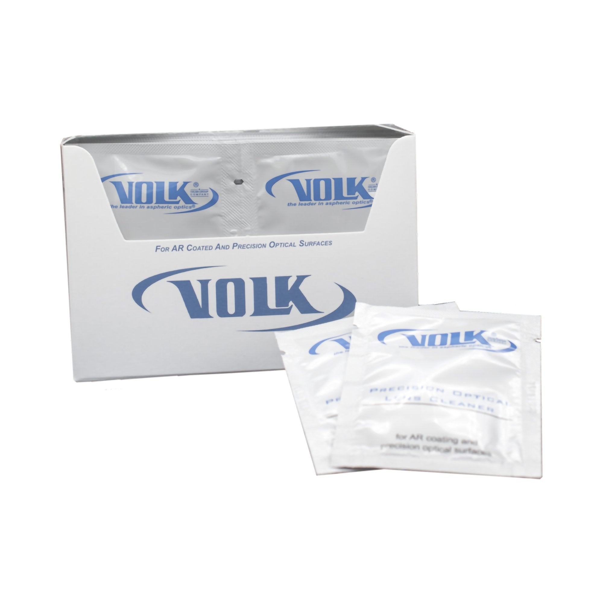 Volk® Precision Lens Cleaner Premoistened Manual Pull Wipe 24 Count Individual Packet Scented NonSterile