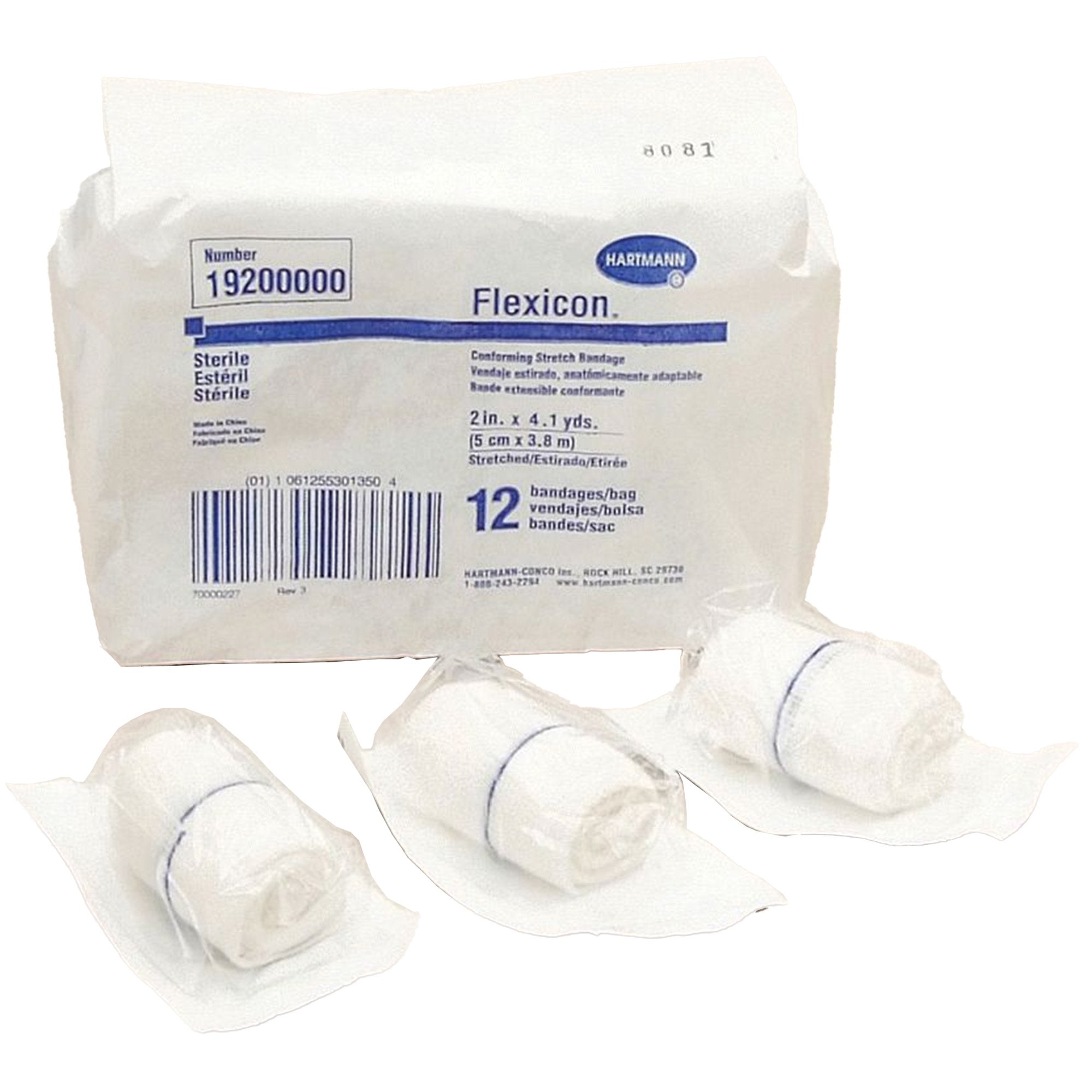 Conforming Bandage Flexicon® 2 Inch X 4-1/10 Yard 1 per Pack Sterile 1-Ply Roll Shape