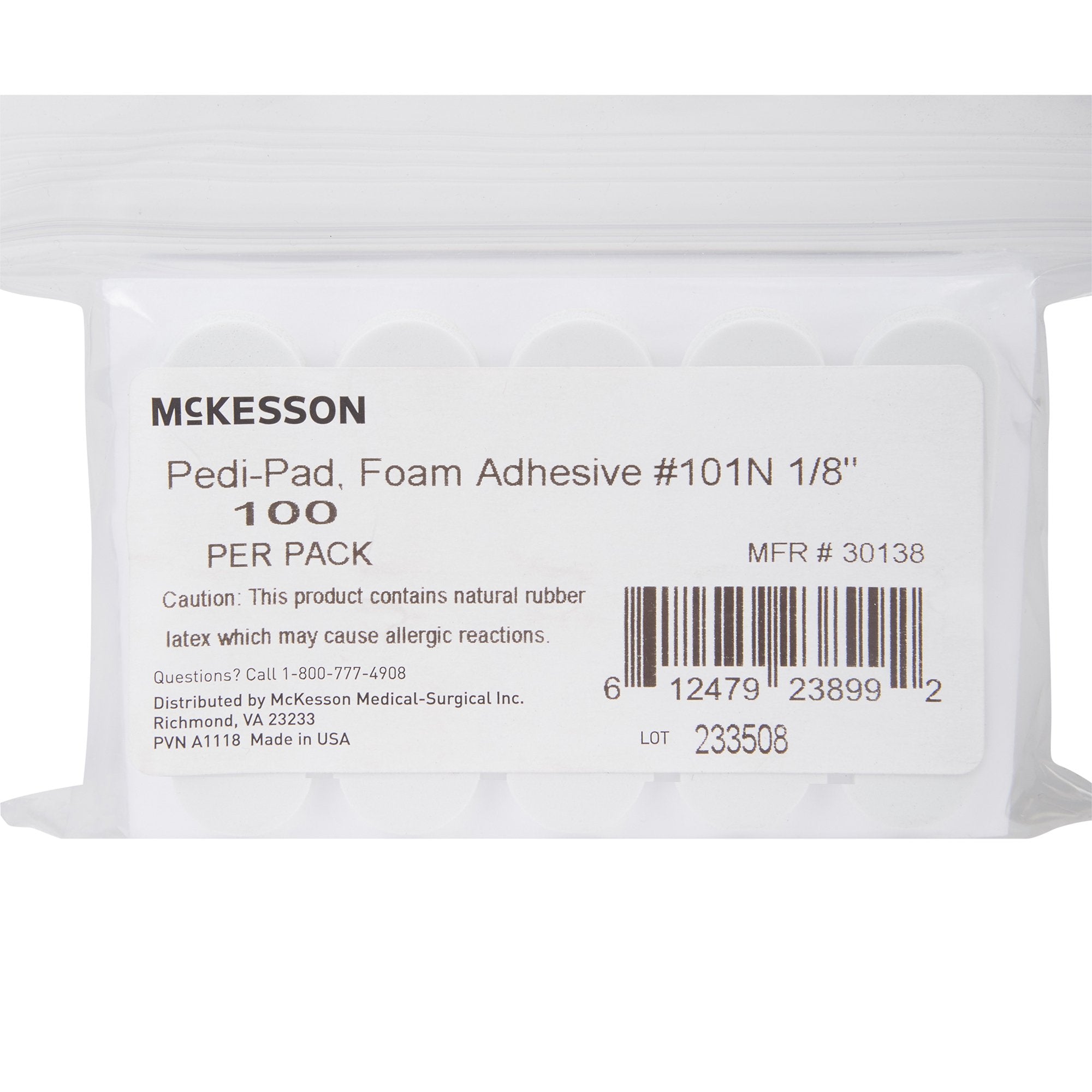 Protective Pad McKesson Pedi-Pad Size 101-Narrow Adhesive Foot