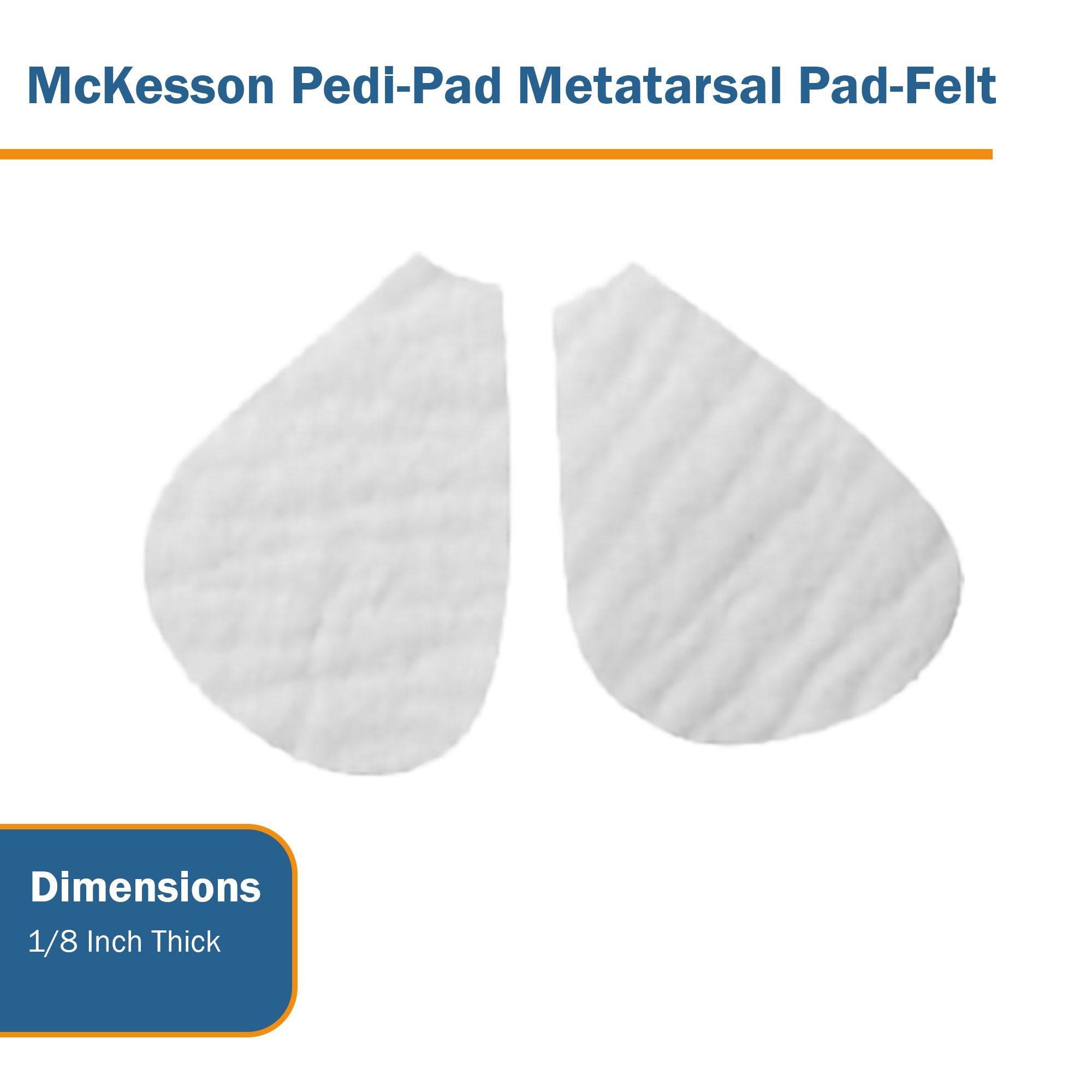 Metatarsal Pad McKesson Size 106 - A Adhesive Foot