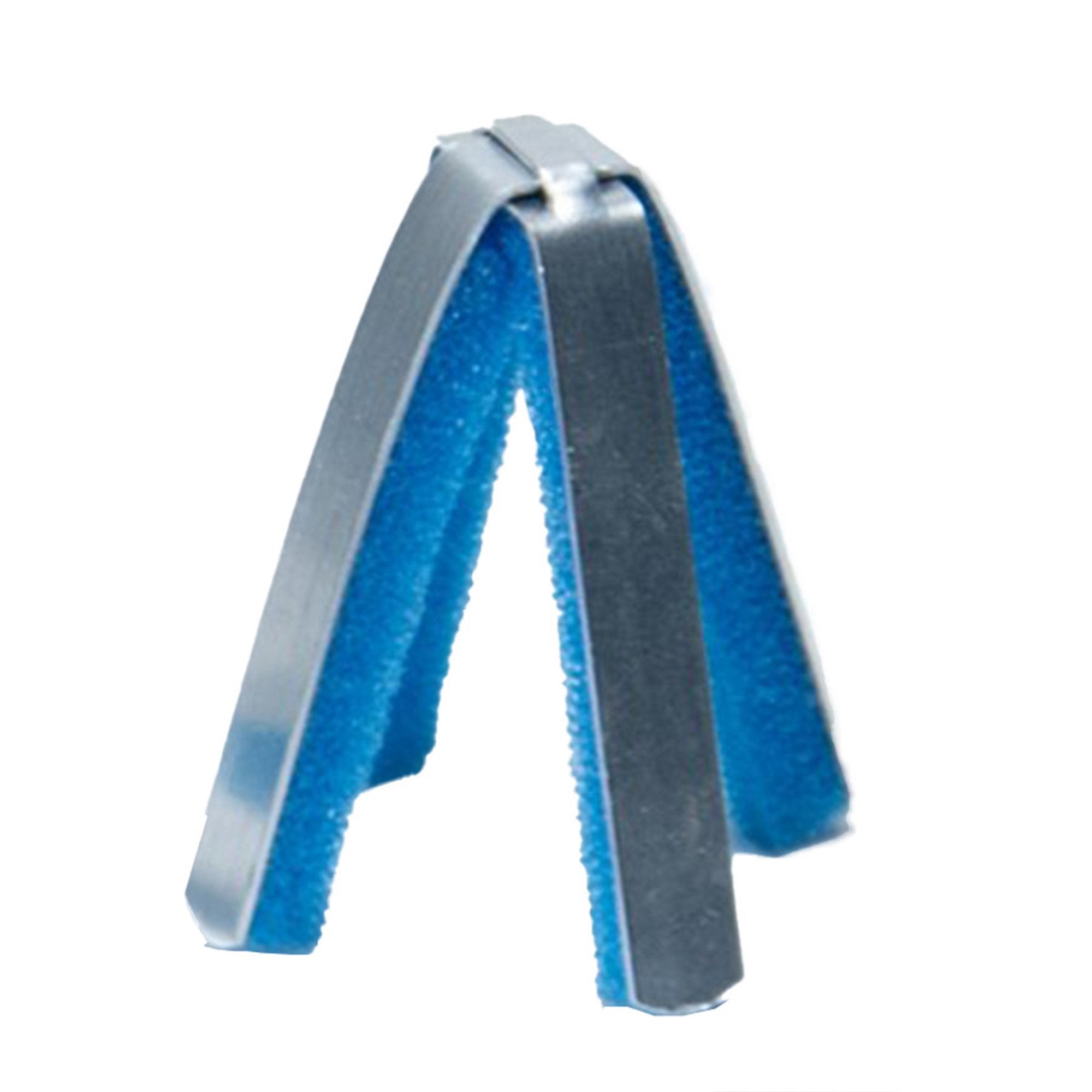 Finger Protector Splint AlumaFoam® Adult Small Foldable Tabs Finger Silver / White