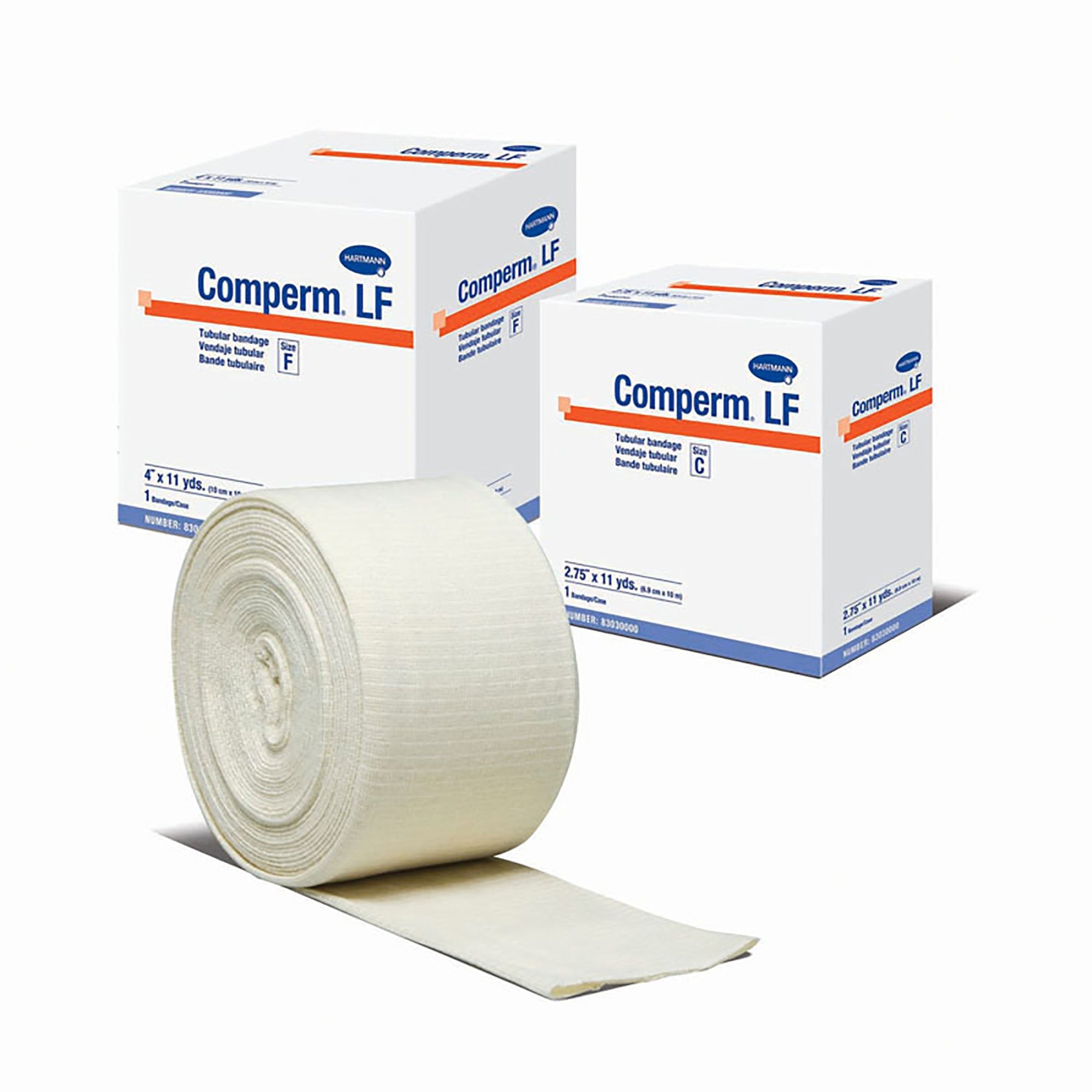 Elastic Tubular Support Bandage Comperm® 4 Inch X 11 Yard Pull On Natural NonSterile Size F Standard Compression